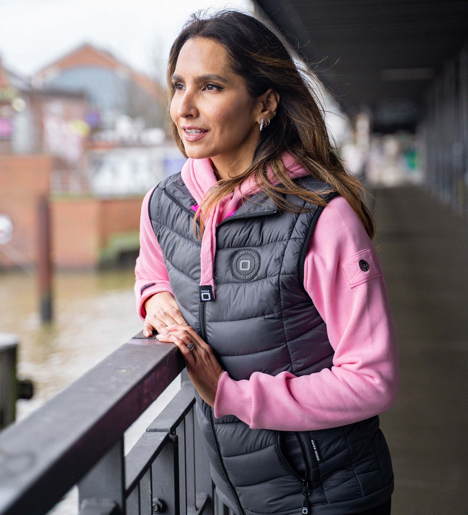 Gilet matelassé Gris pour Femmes 