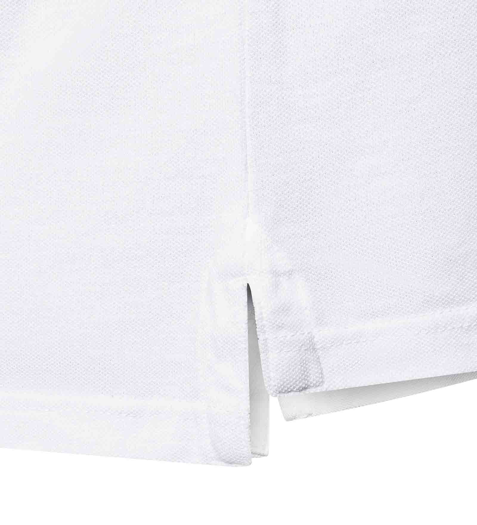 Cotton Polo Shirt White for Men 