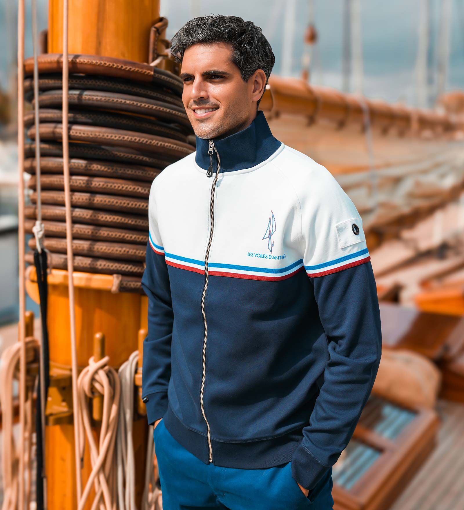 Sweat Jacket Navy Blue for Men Sweat Jacket Navy Blue for Men