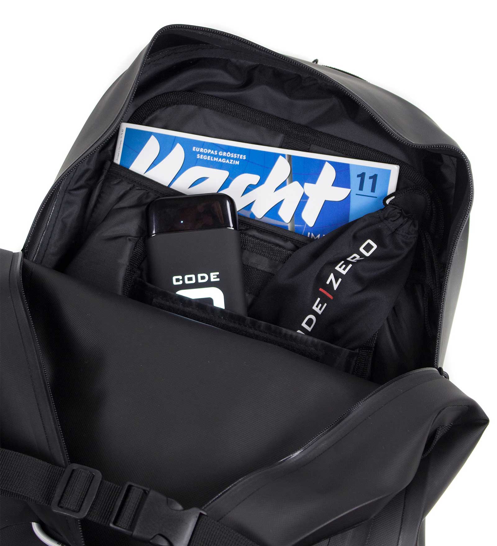 Waterproof Backpack Black for Men and Women 