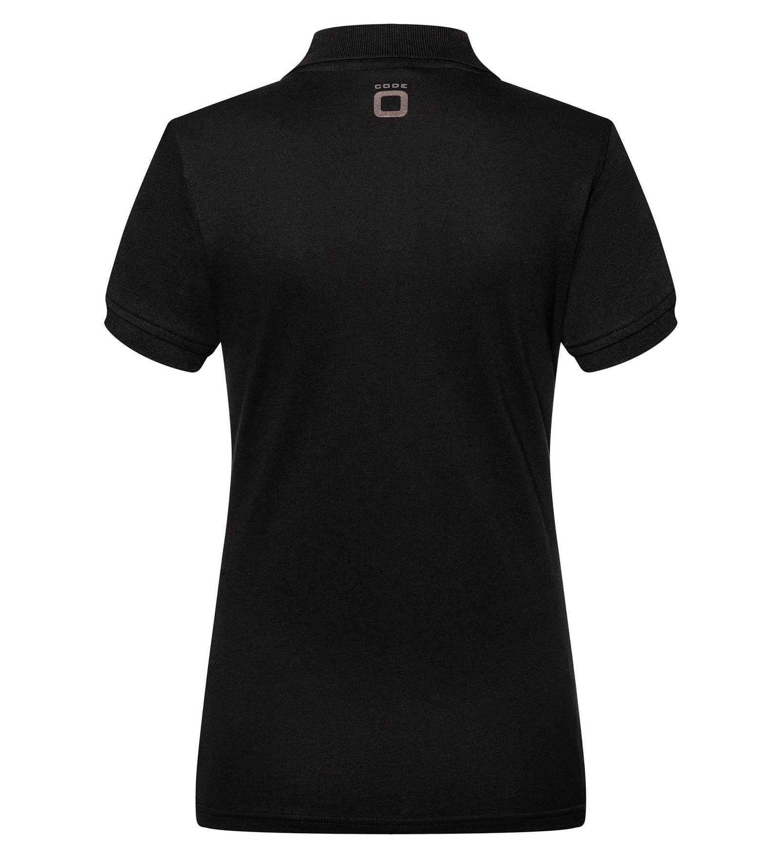 Stretch-Poloshirt Schwarz für Damen 