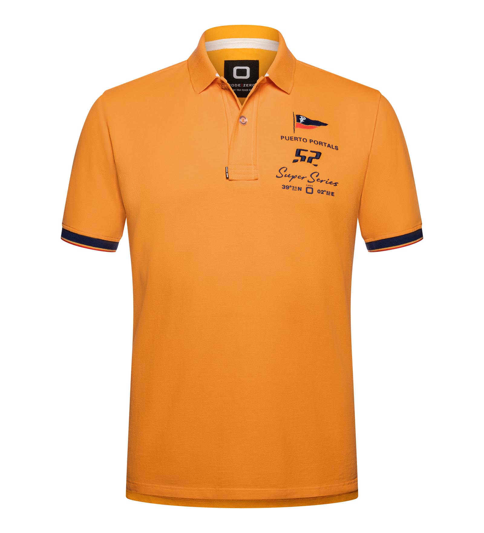 Polo de algodón Naranja para Hombre 