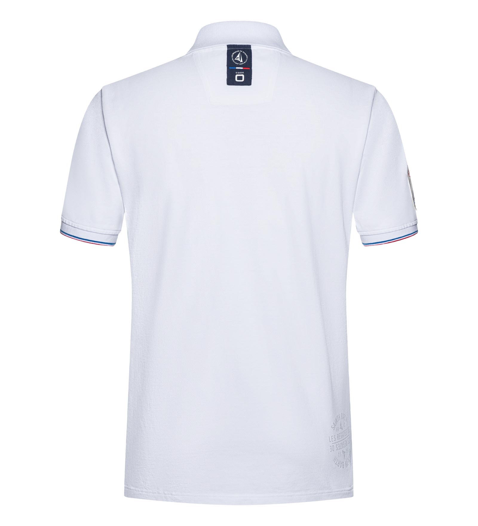 Baumwoll-Poloshirt Weiß für Herren 