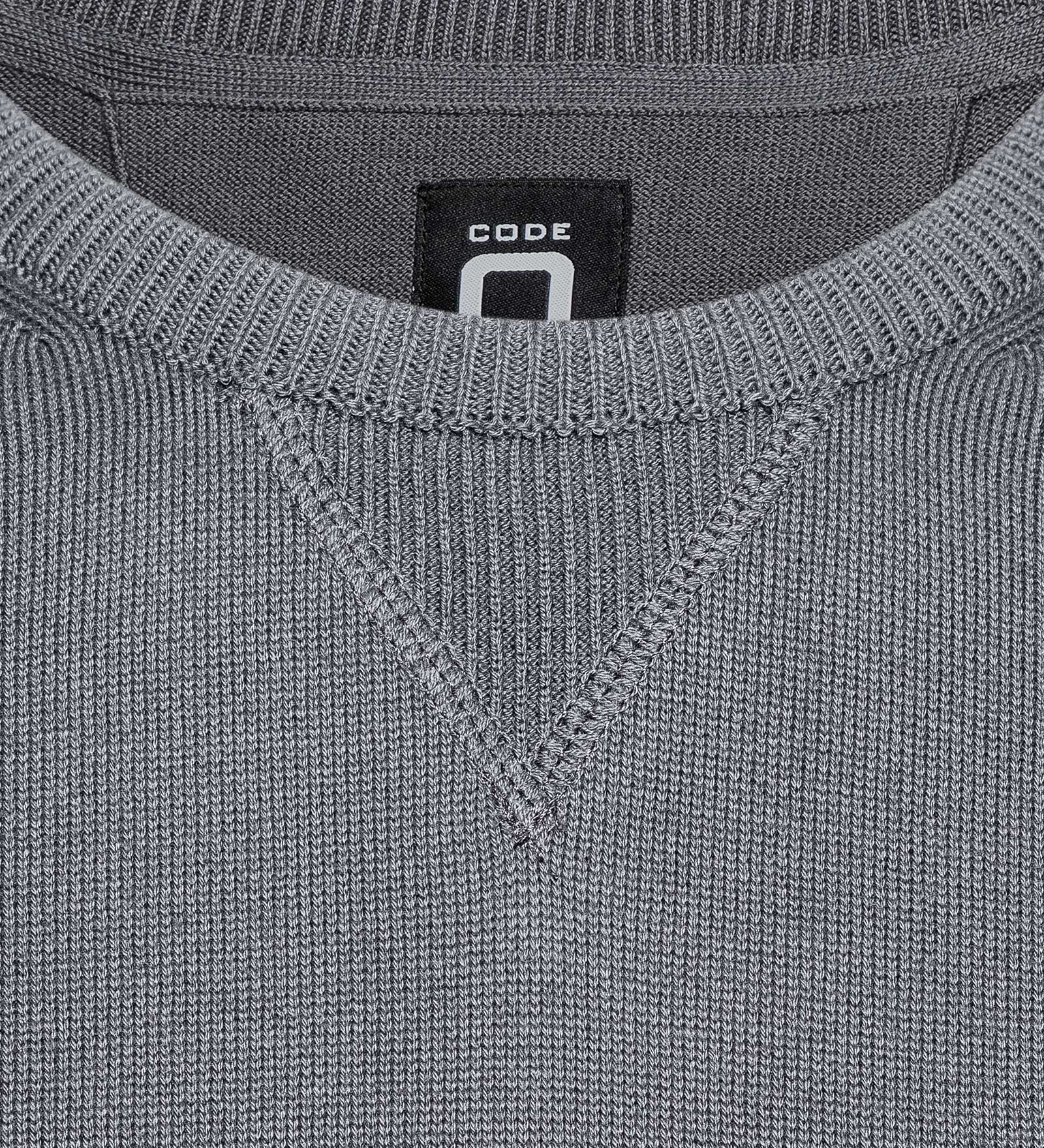 Pull à col rond Gris pour Hommes 