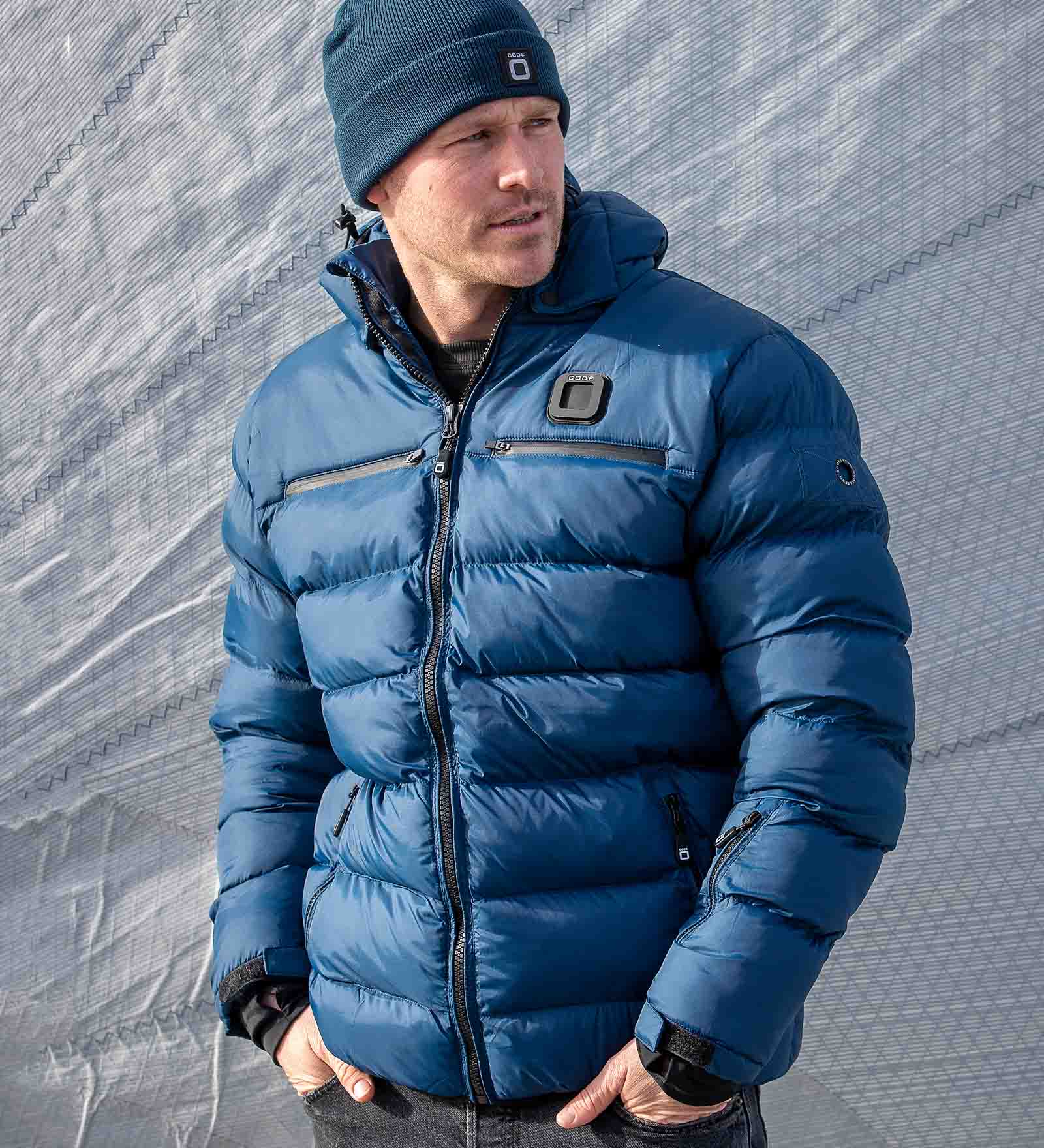 CODE-ZERO Chaqueta de invierno Hombre Monte Baldo Azul marino M