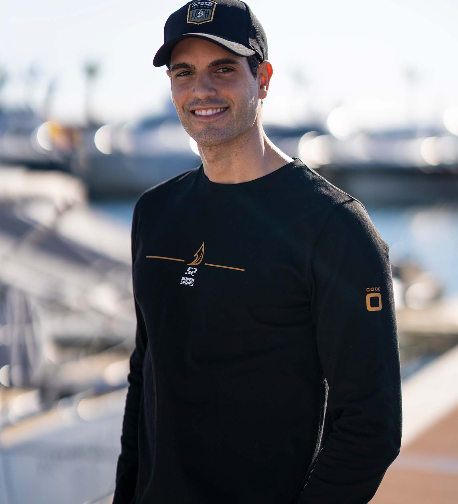 T-shirt à manches longues Noir pour Hommes 