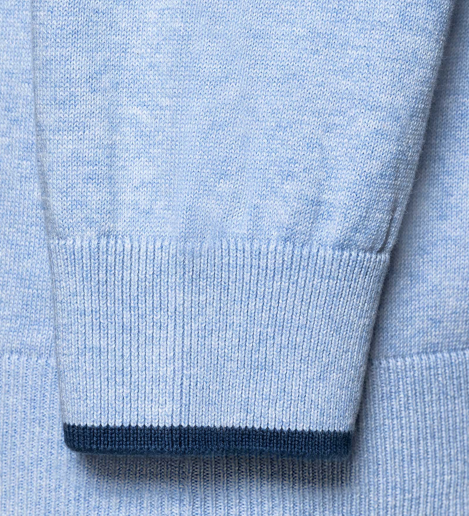 Pull zippé Bleu pour Hommes 