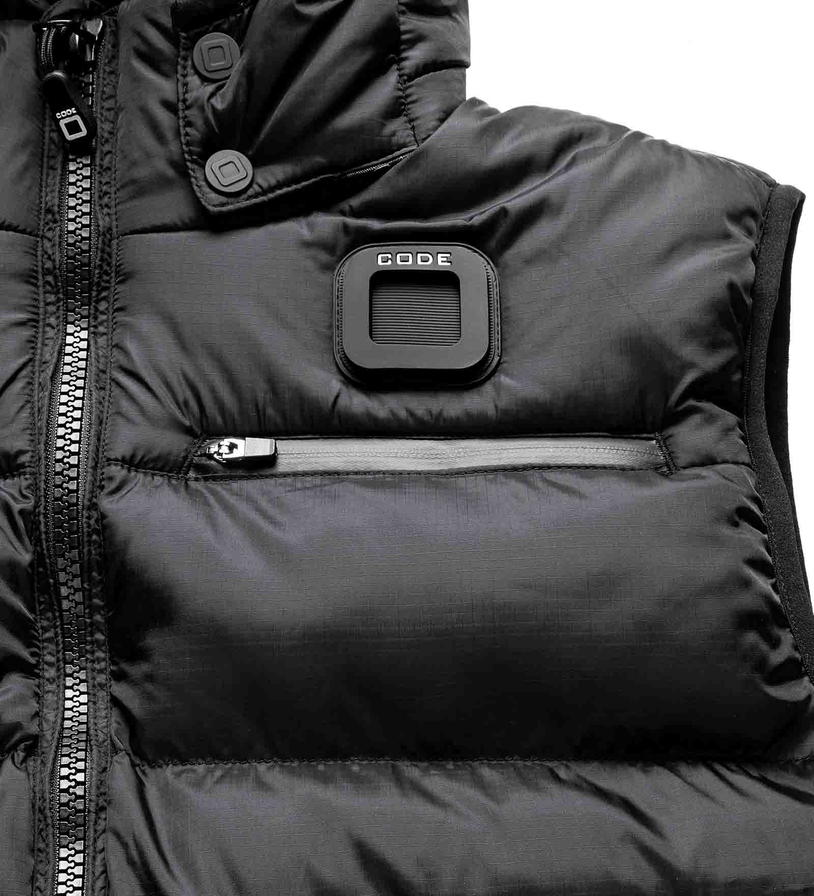 Quilted Vest Black for Men 