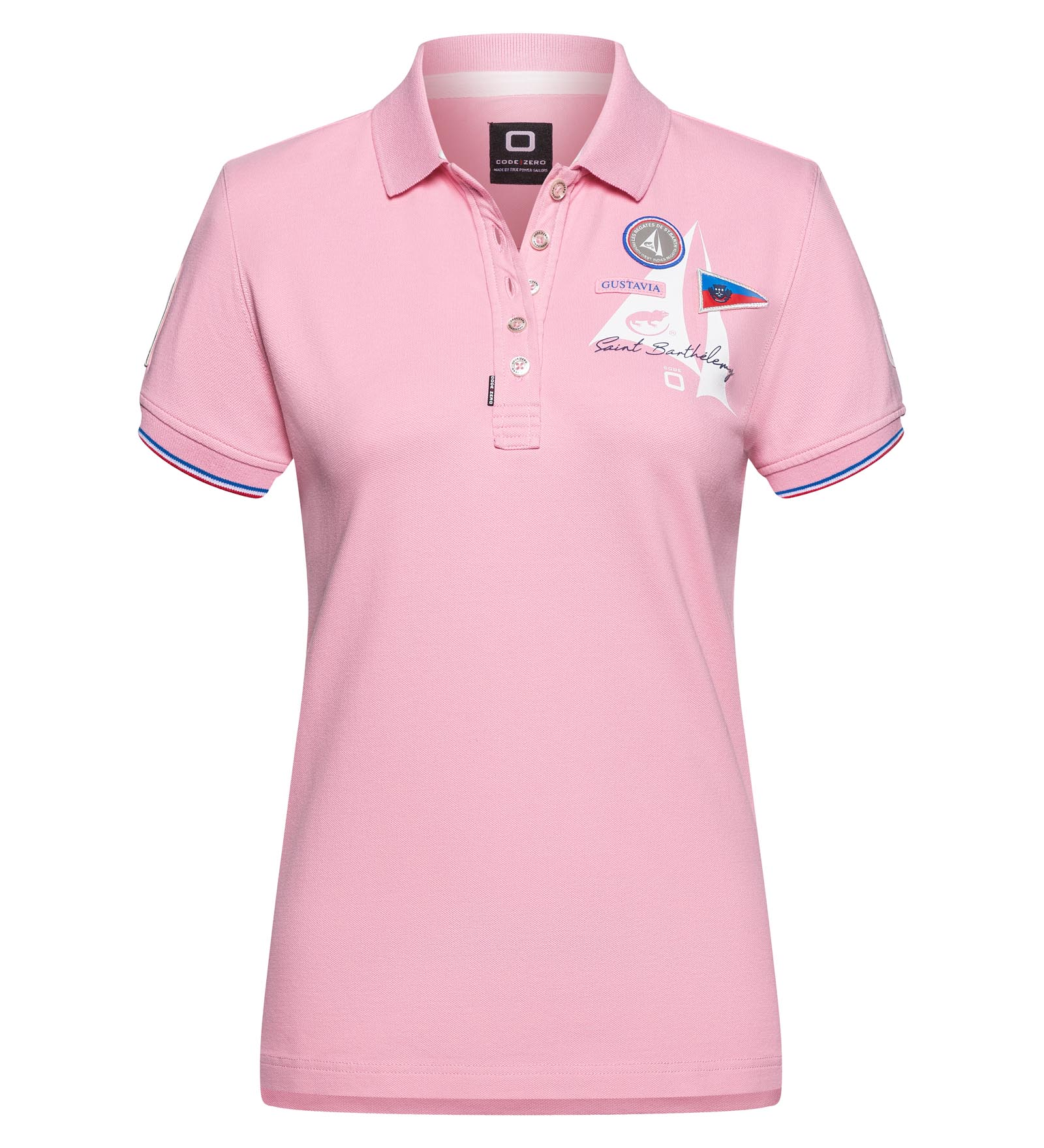 Polo stretch Rose pour Femmes 