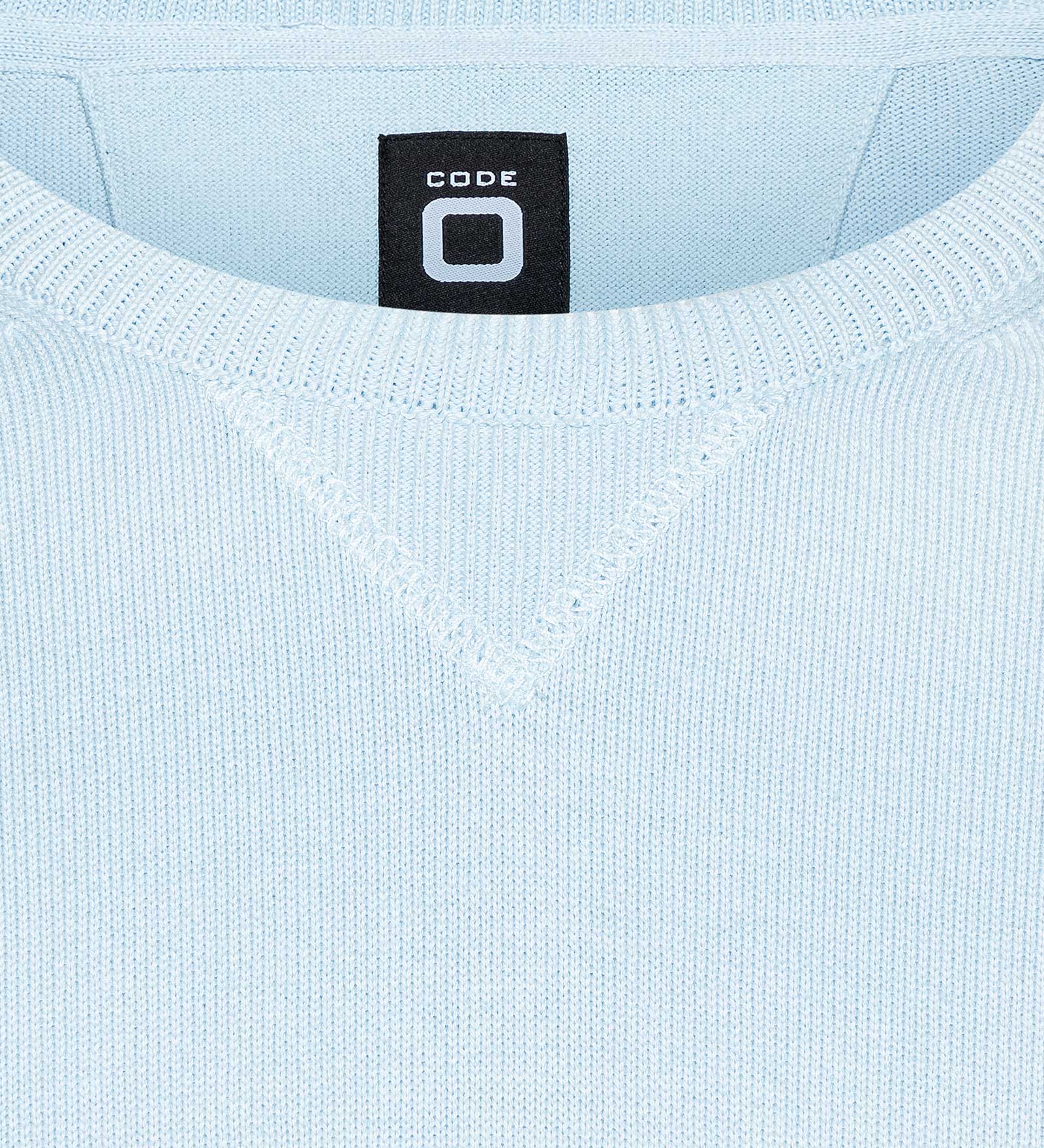 Pull à col rond Bleu pour Hommes 