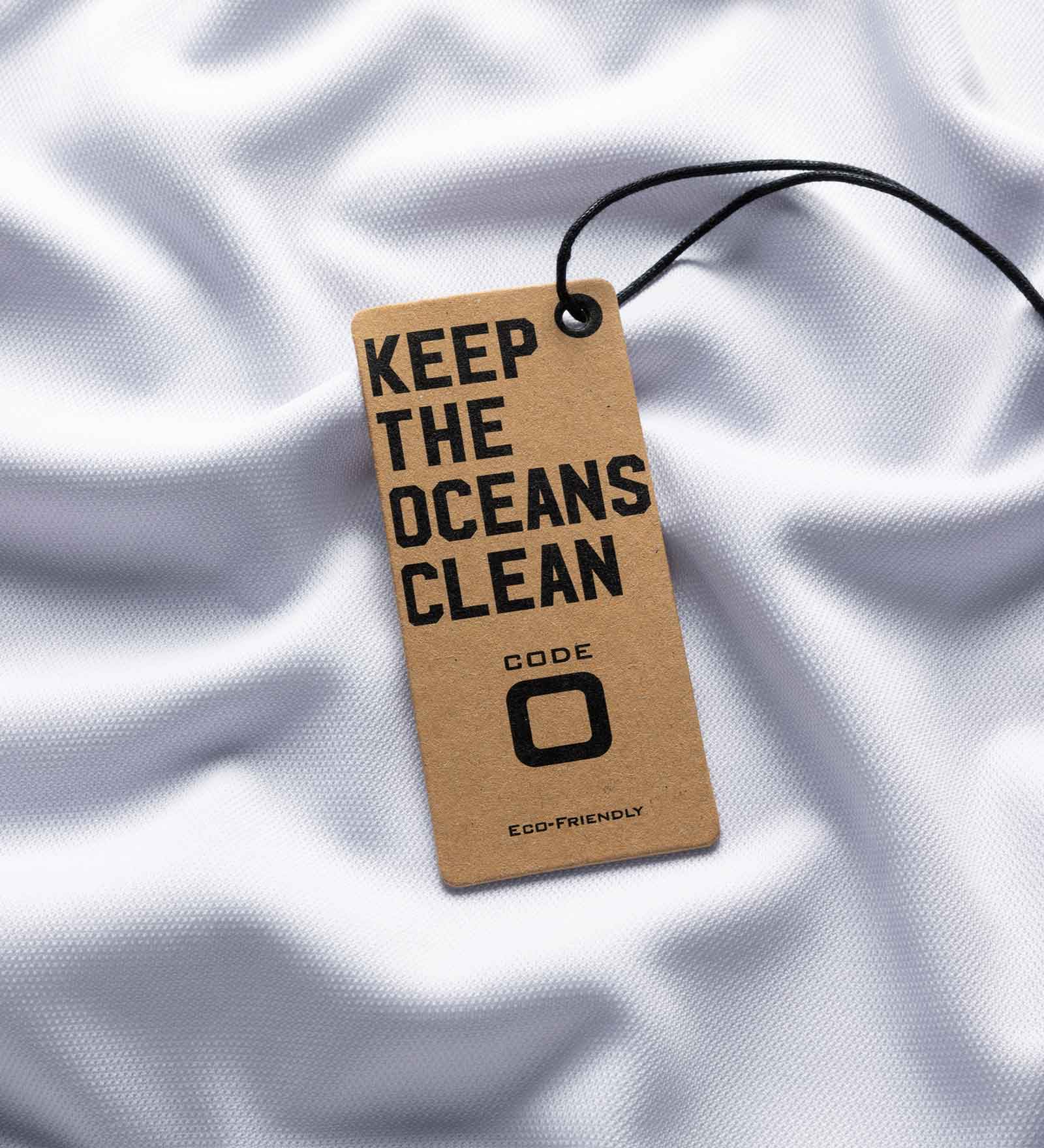 Hang tag: Keep the ocean clean