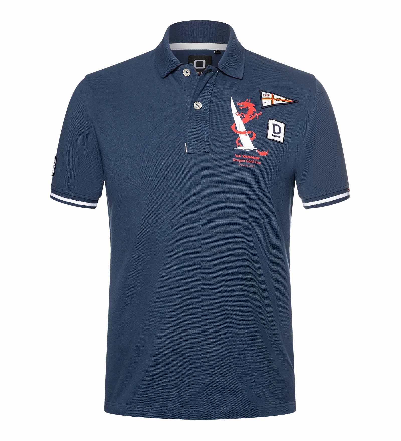 Baumwollpolo Navy für Herren 