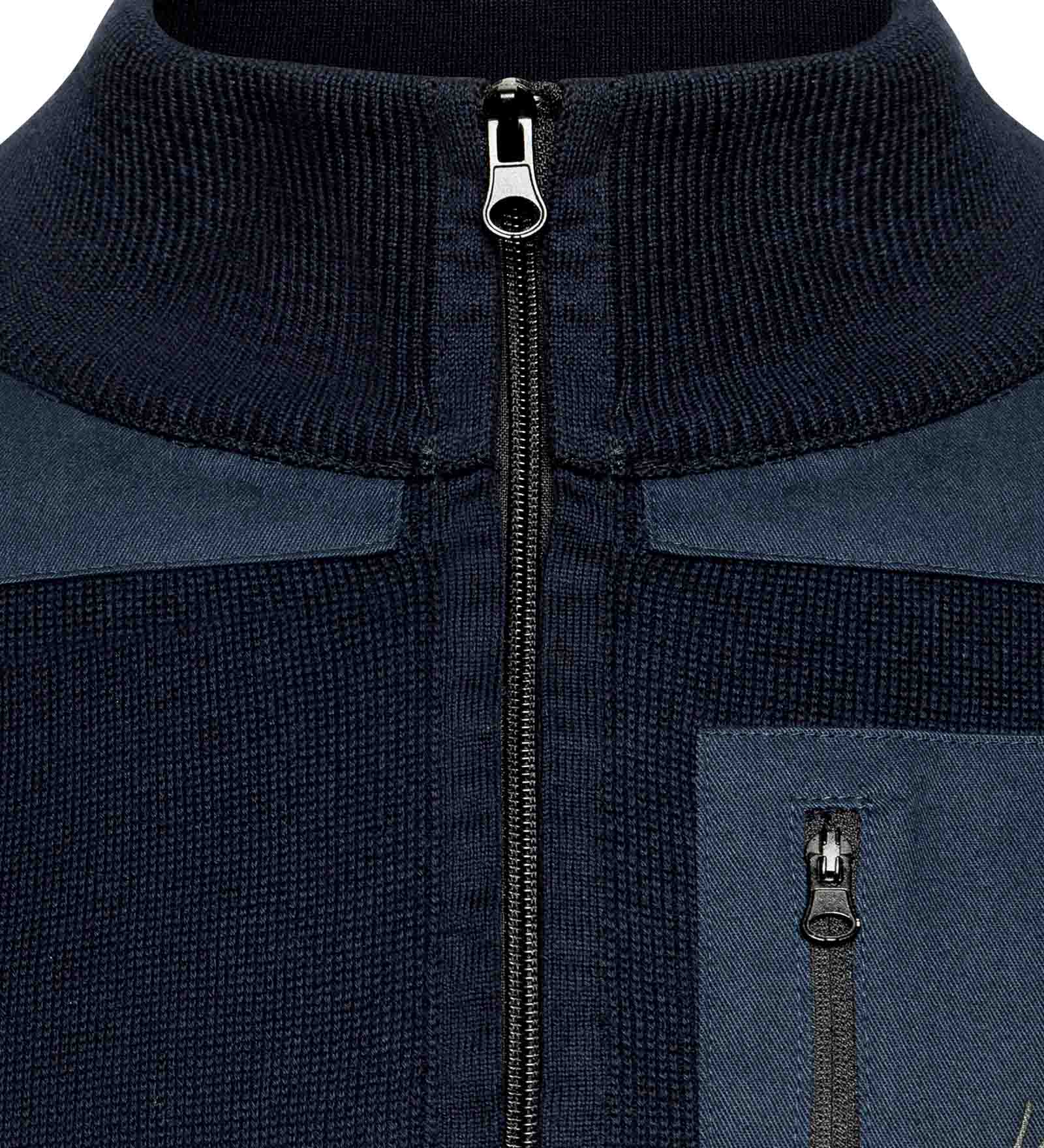 Half-Zip Sweater Navy Blue for Men Half-Zip Sweater Navy Blue for Men