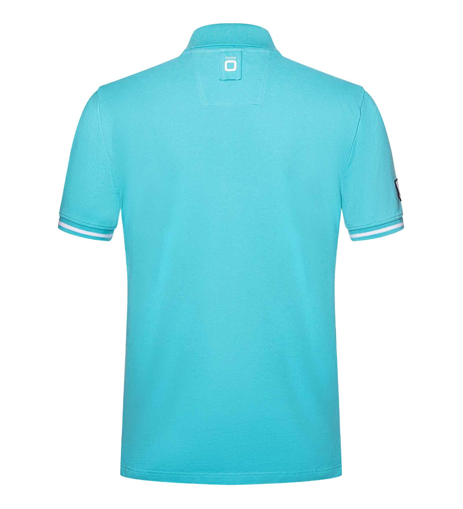 Cotton Polo Shirt Blue for Men 