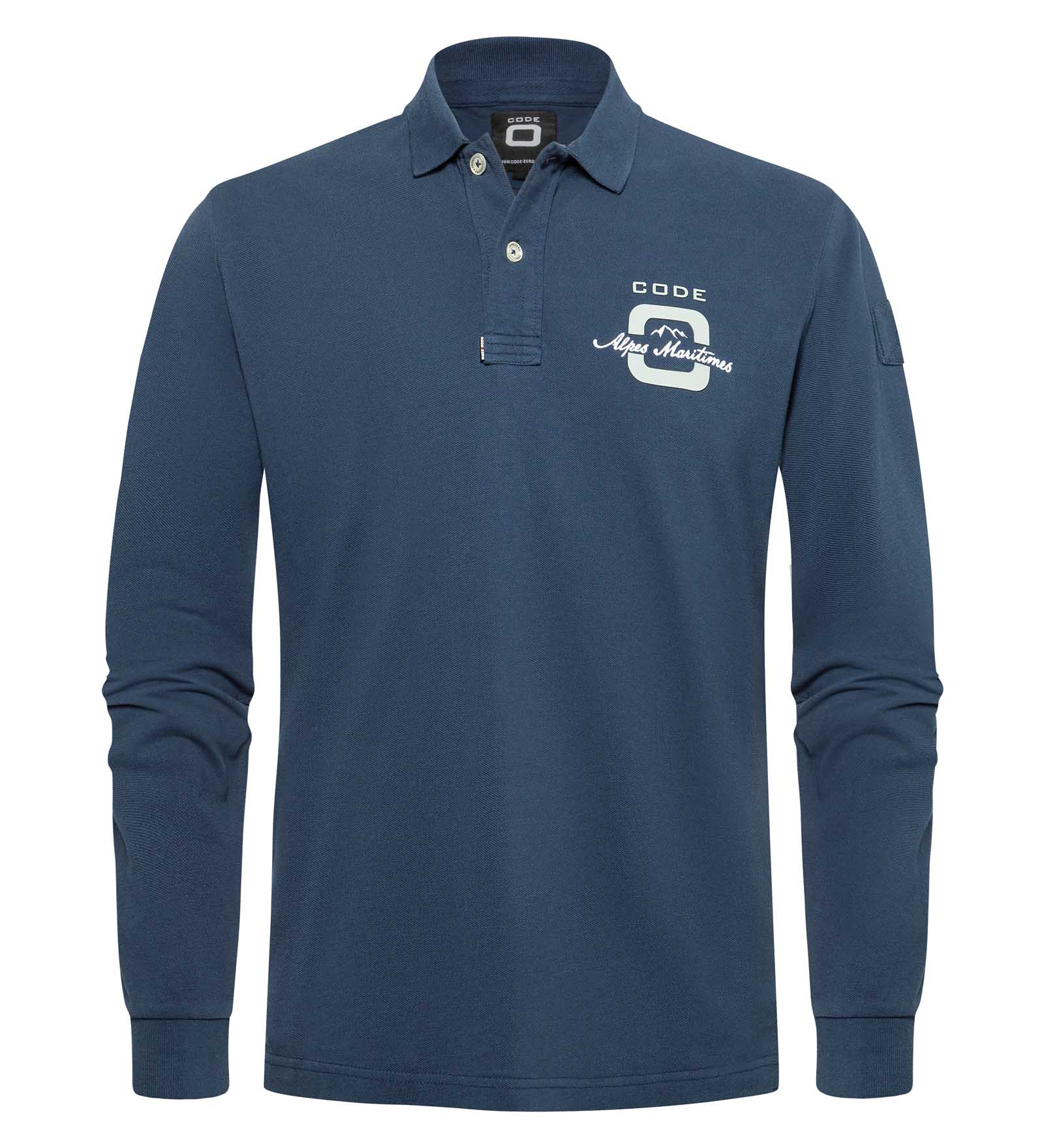 Longsleeve Poloshirt Herren Alpes Maritimes Longsleeve Poloshirt Herren Alpes Maritimes