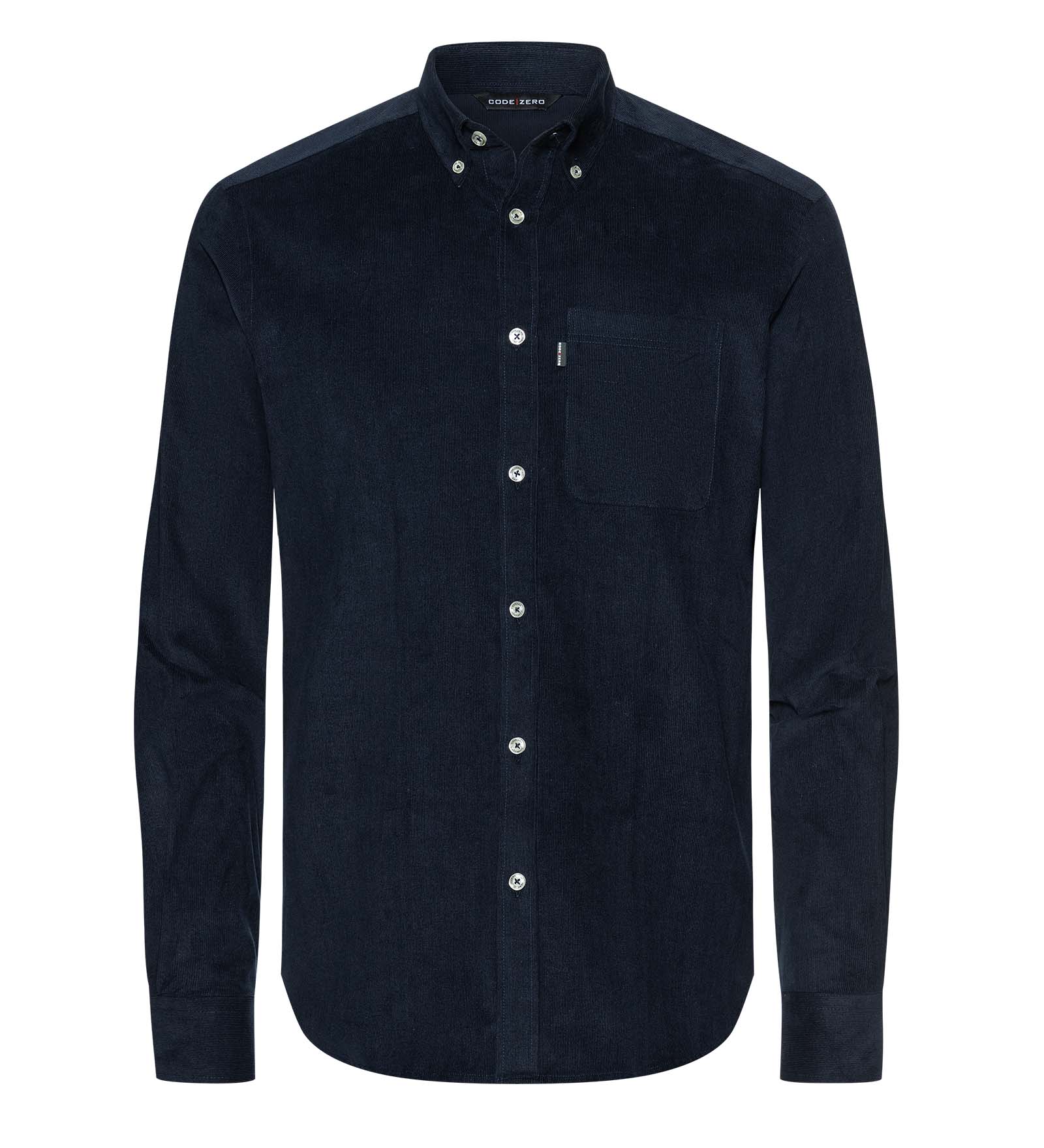Cord shirt in blue Blue cord shirt
