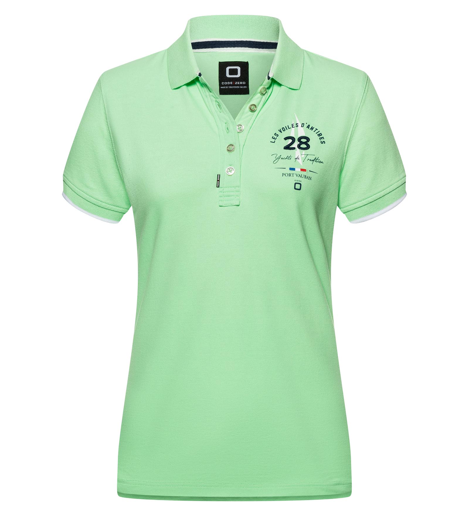 Polo stretch Vert pour Femmes 