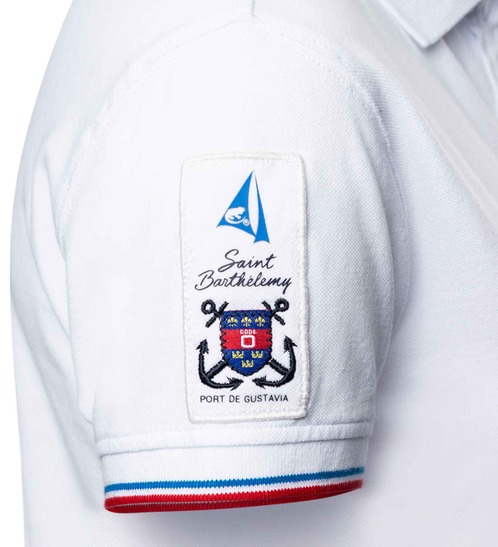Polo Shirt Women Port de Gustavia St. Barth Polo Shirt Women white
