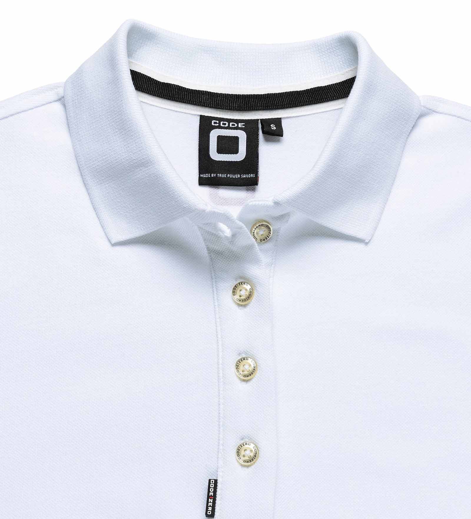 Polo stretch Blanc pour Femmes 