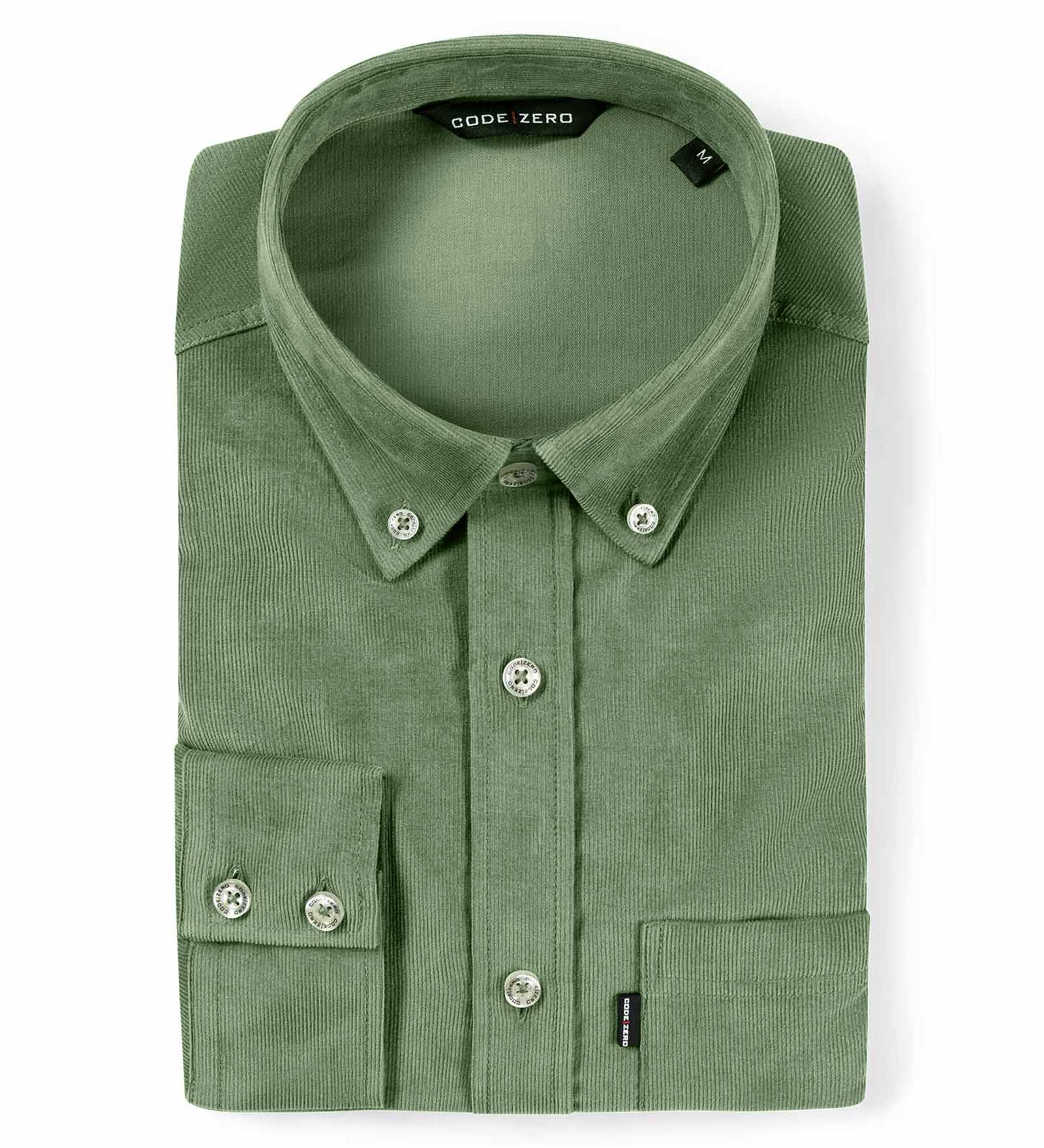 Corduroy Shirt Men Rib