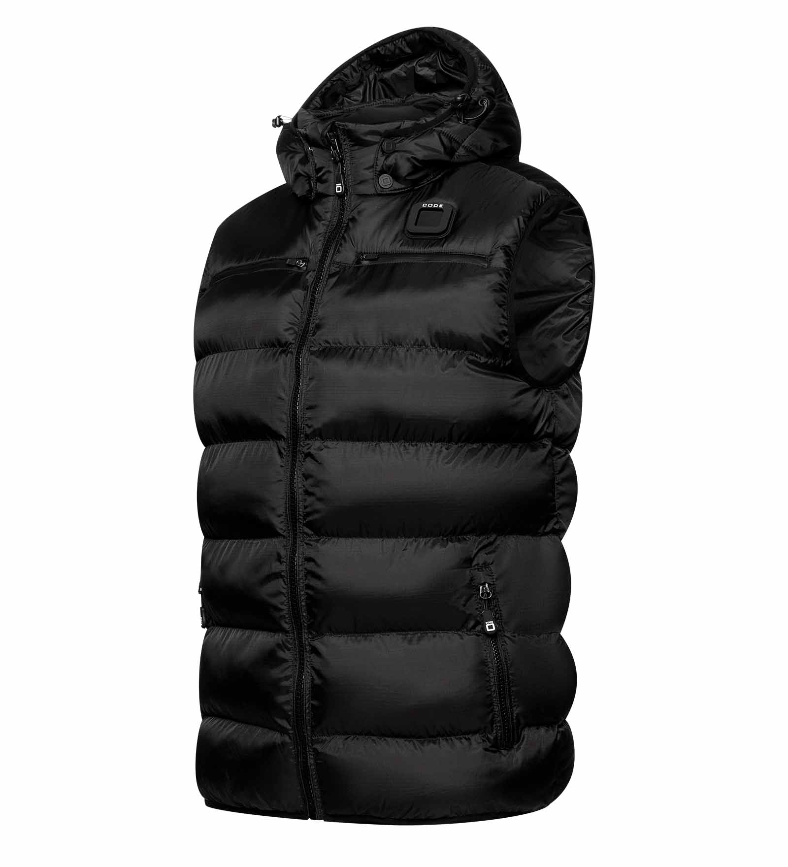 Quilted Vest Black for Men 