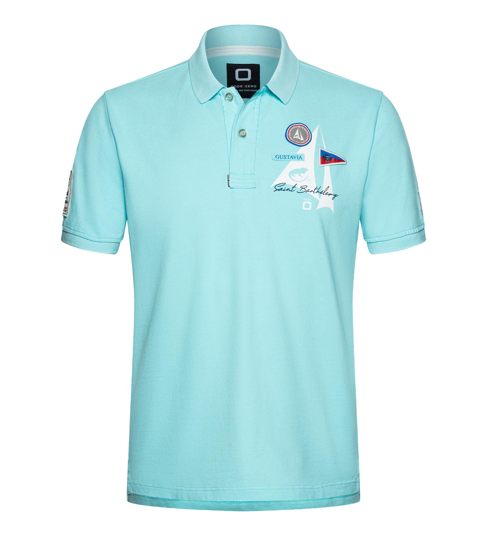 Polo de algodón Turquesa para Hombre 