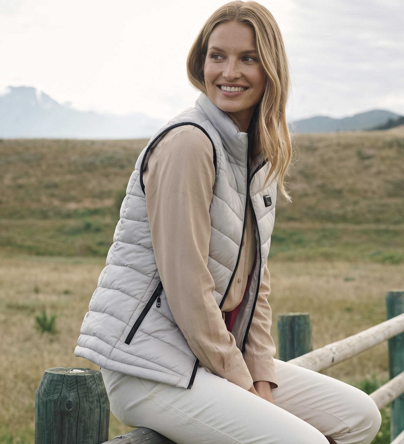 Steppweste Grau für Damen