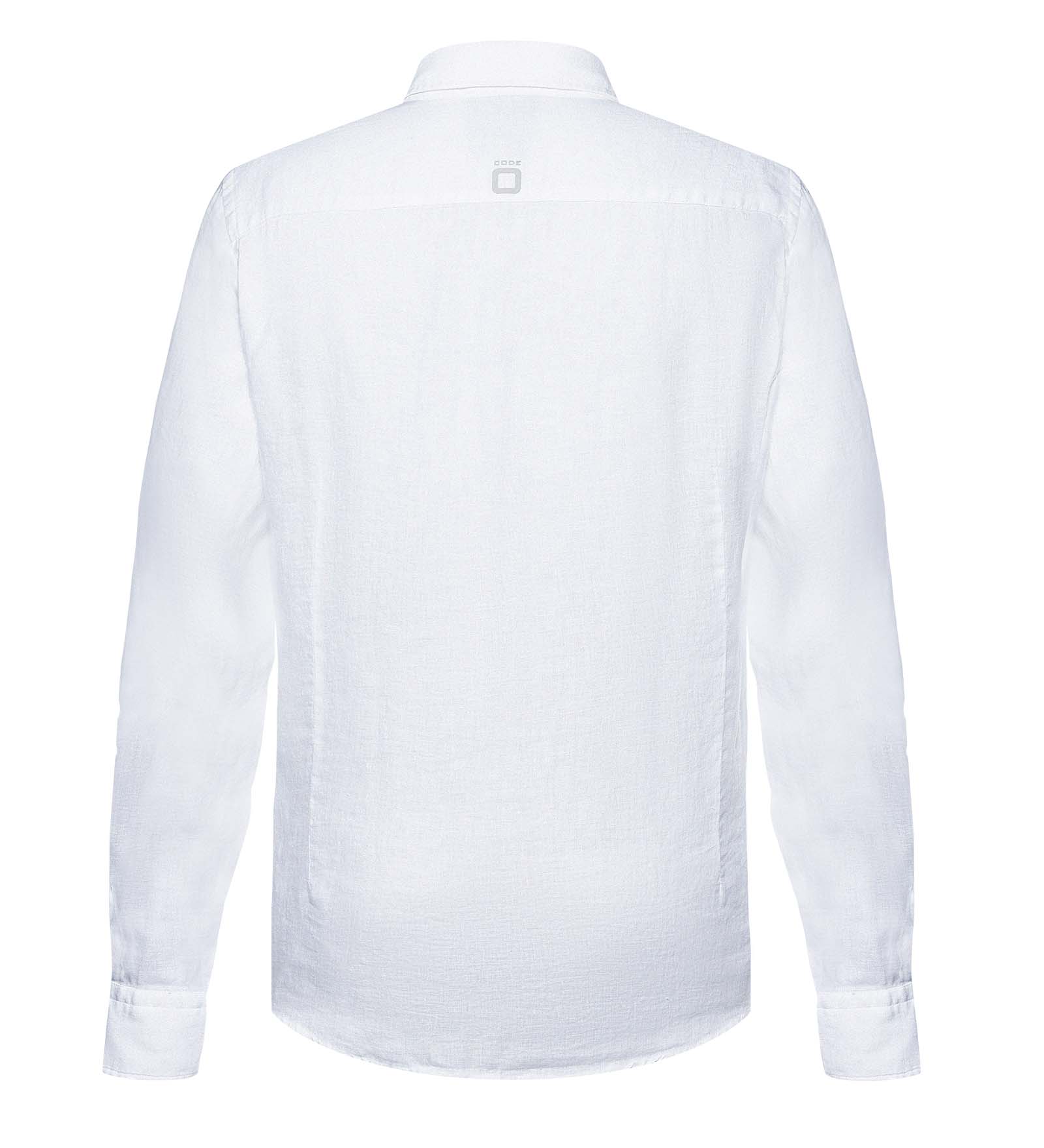 Camicia di lino Bianco da Uomo Camicia di lino Bianco da Uomo