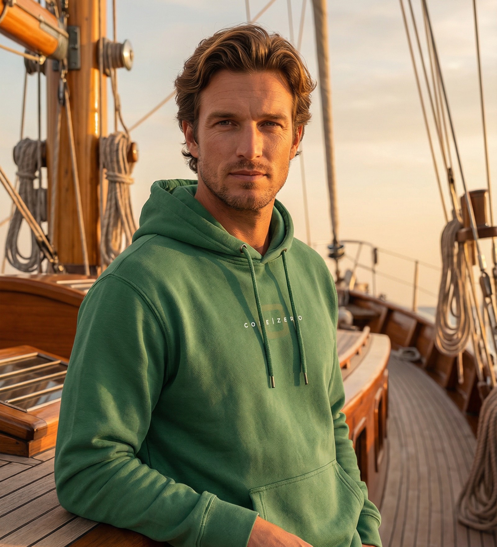 Hoodie Green for Men