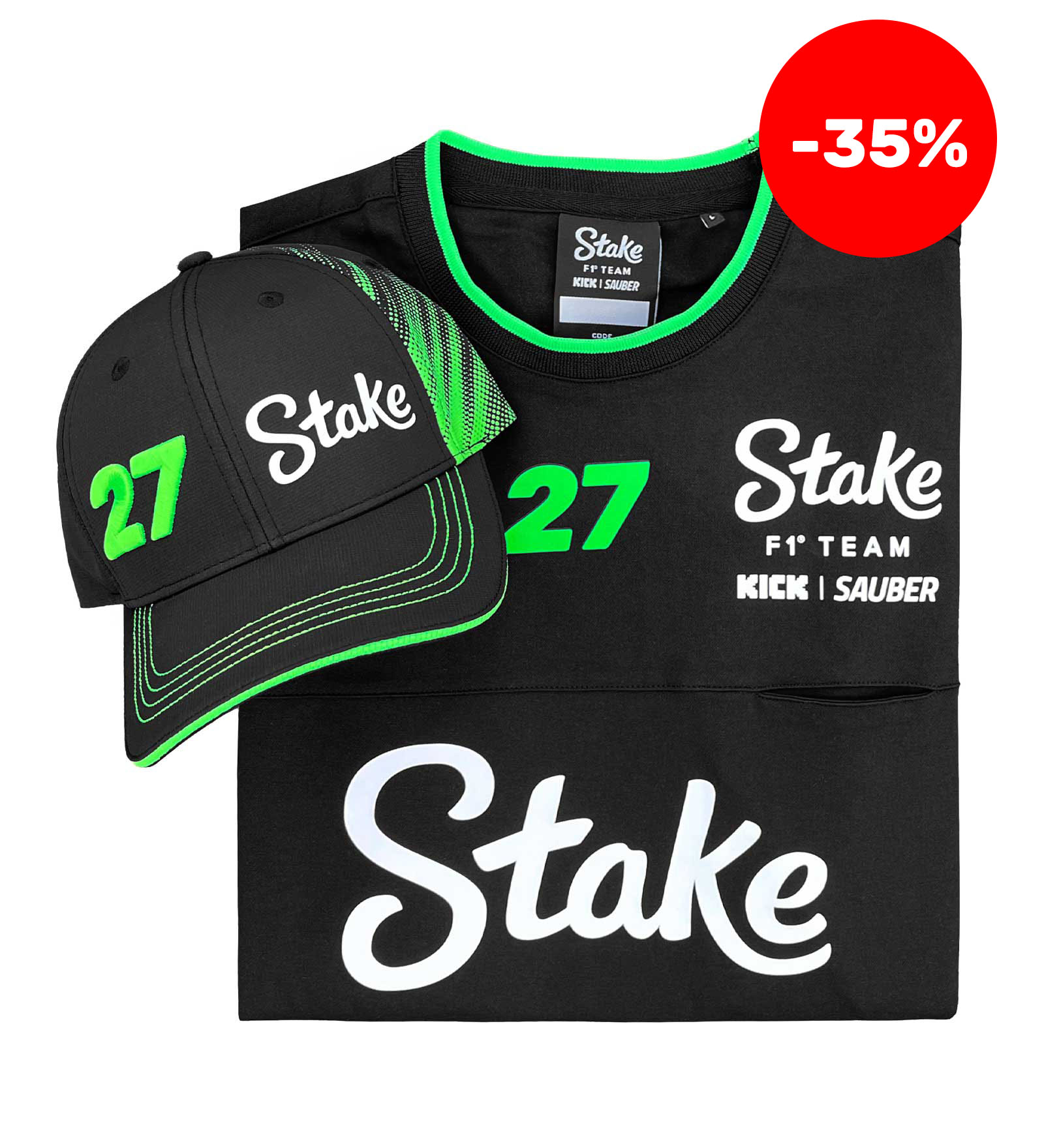 Set: T-Shirt + Cap 27 Hülkenberg Set: T-Shirt + Cap 27 Hülkenberg