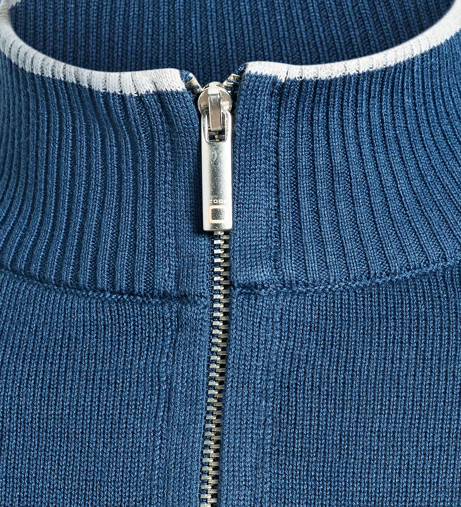 Half-Zip Sweater Navy Blue for Men 