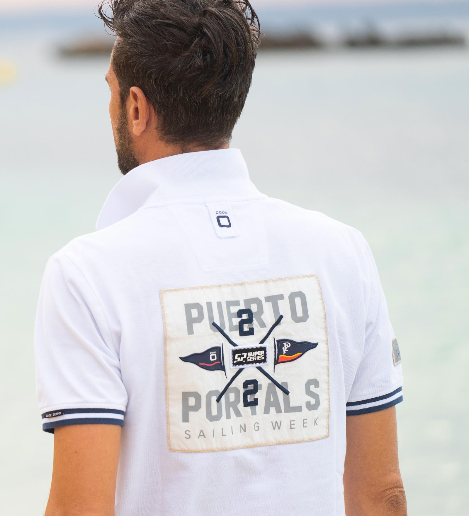 Polo Homme Bay of Palma puerto-portals-polo-men-white-mood-back