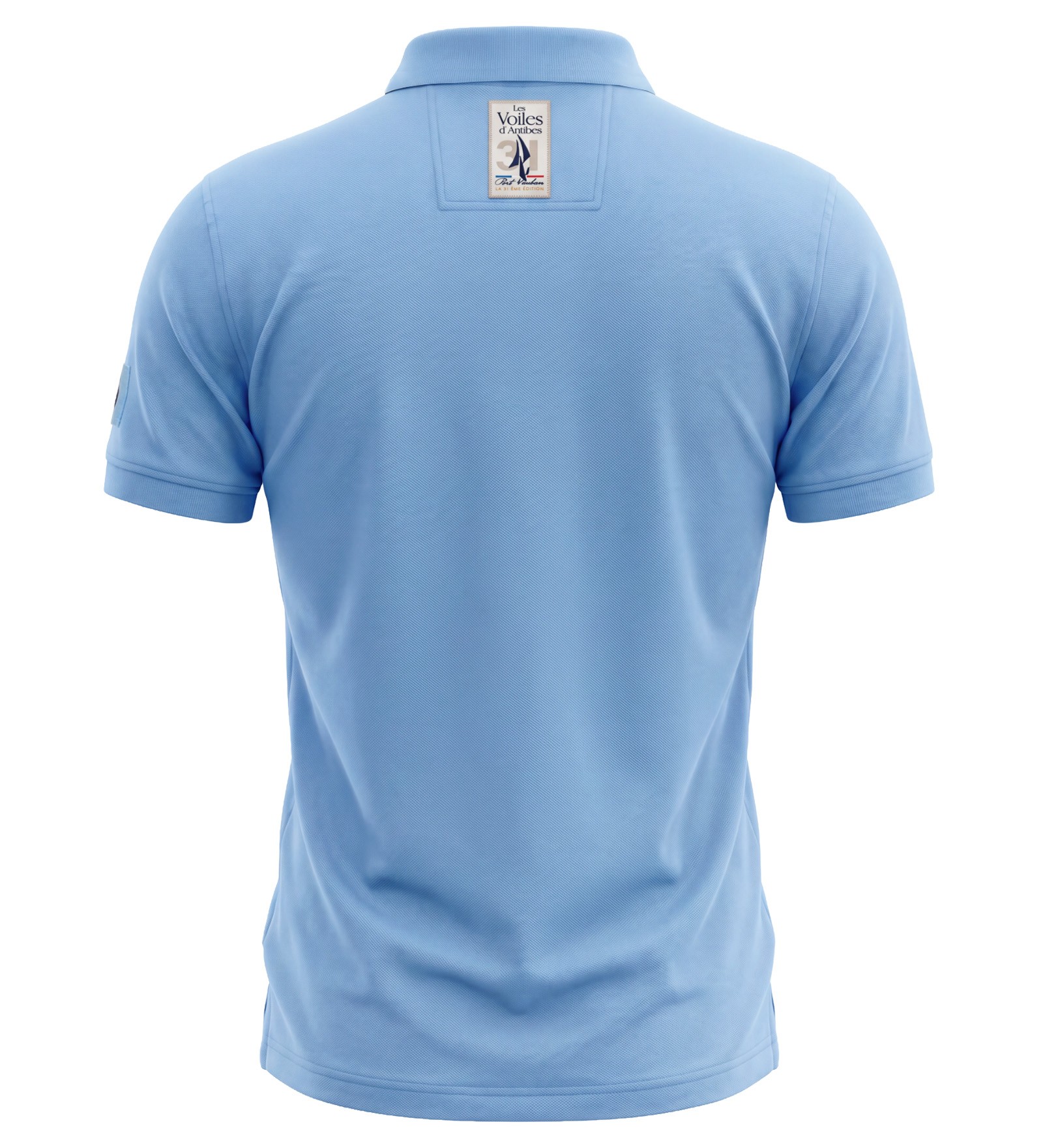 Polo en coton Bleu clair pour Hommes