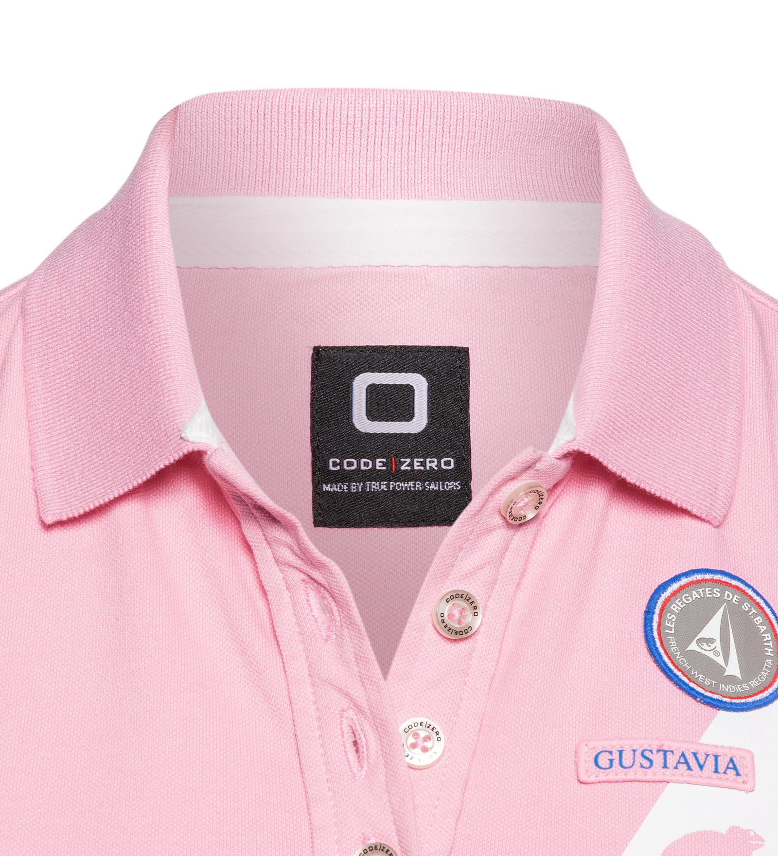 Stretch Polo Shirt Pink for Women 