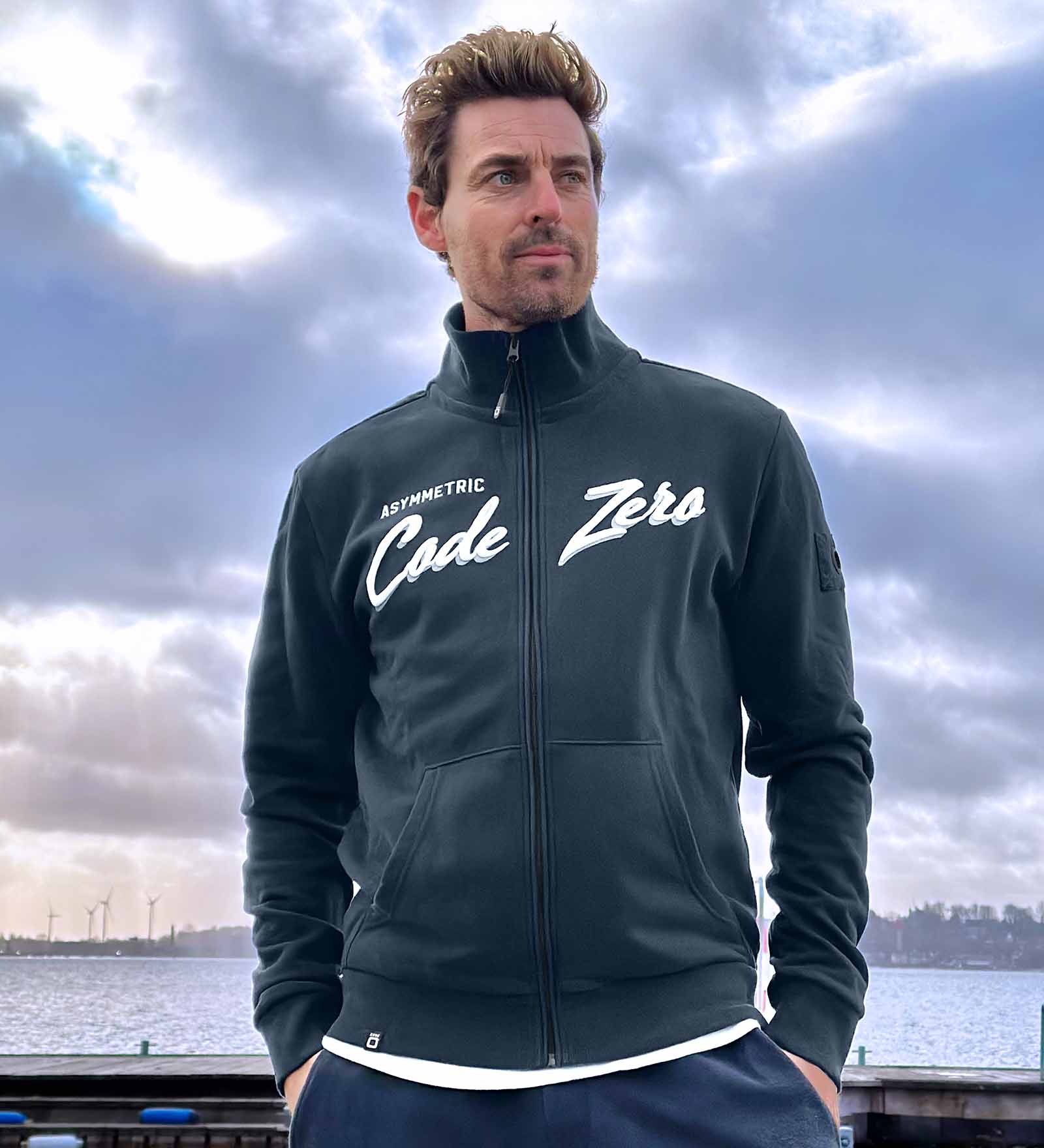 Veste en sweat zippé Marine pour Hommes 