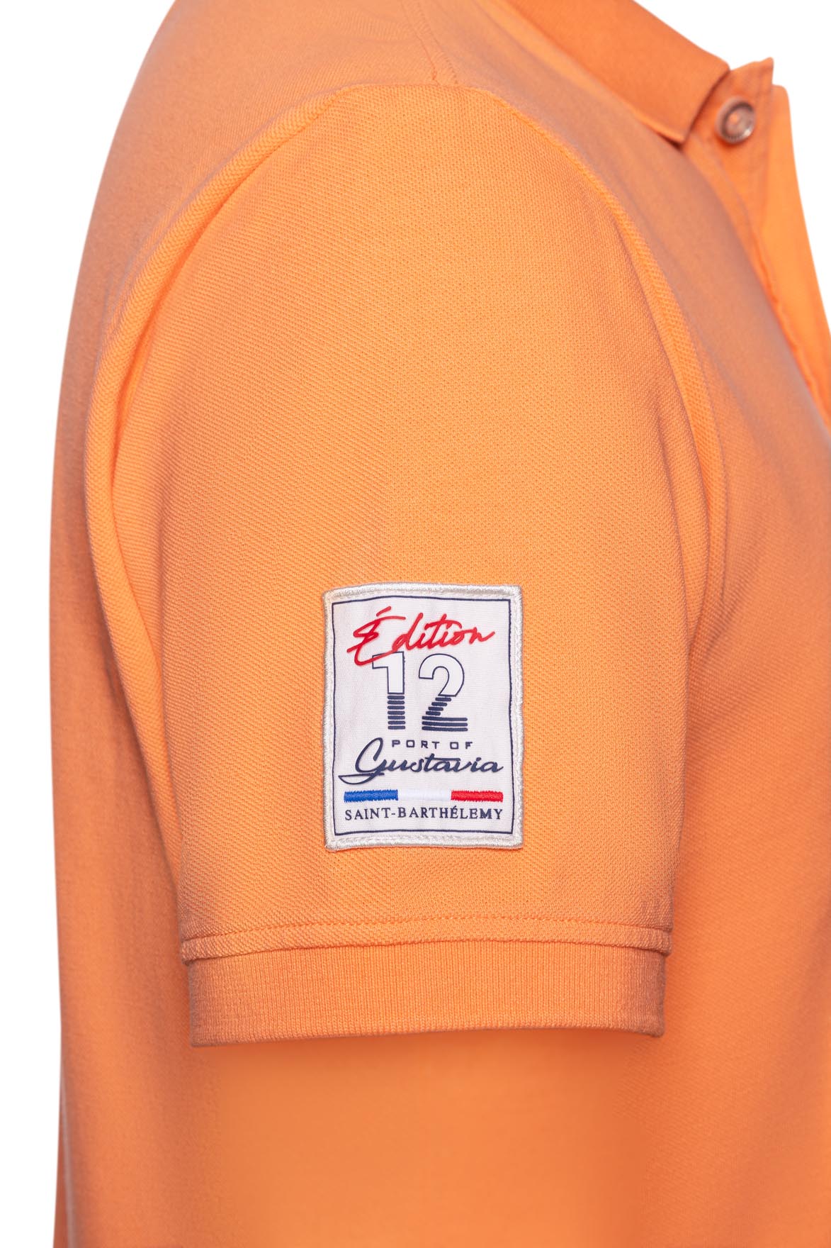 Cotton Polo Shirt Orange for Men 