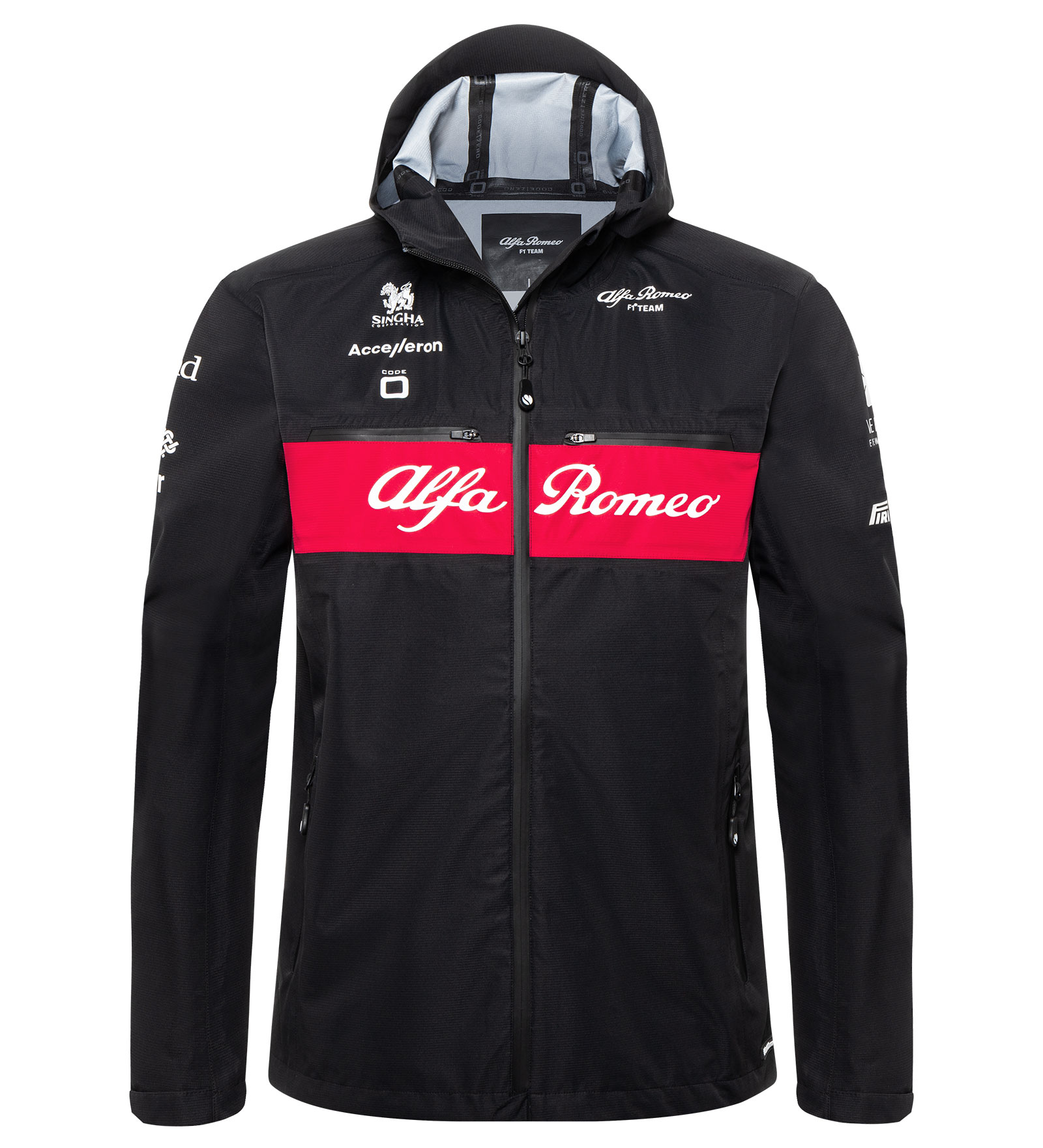 Regenjacke Herren Schwarz XXL Alfa Romeo F1 Teamwear