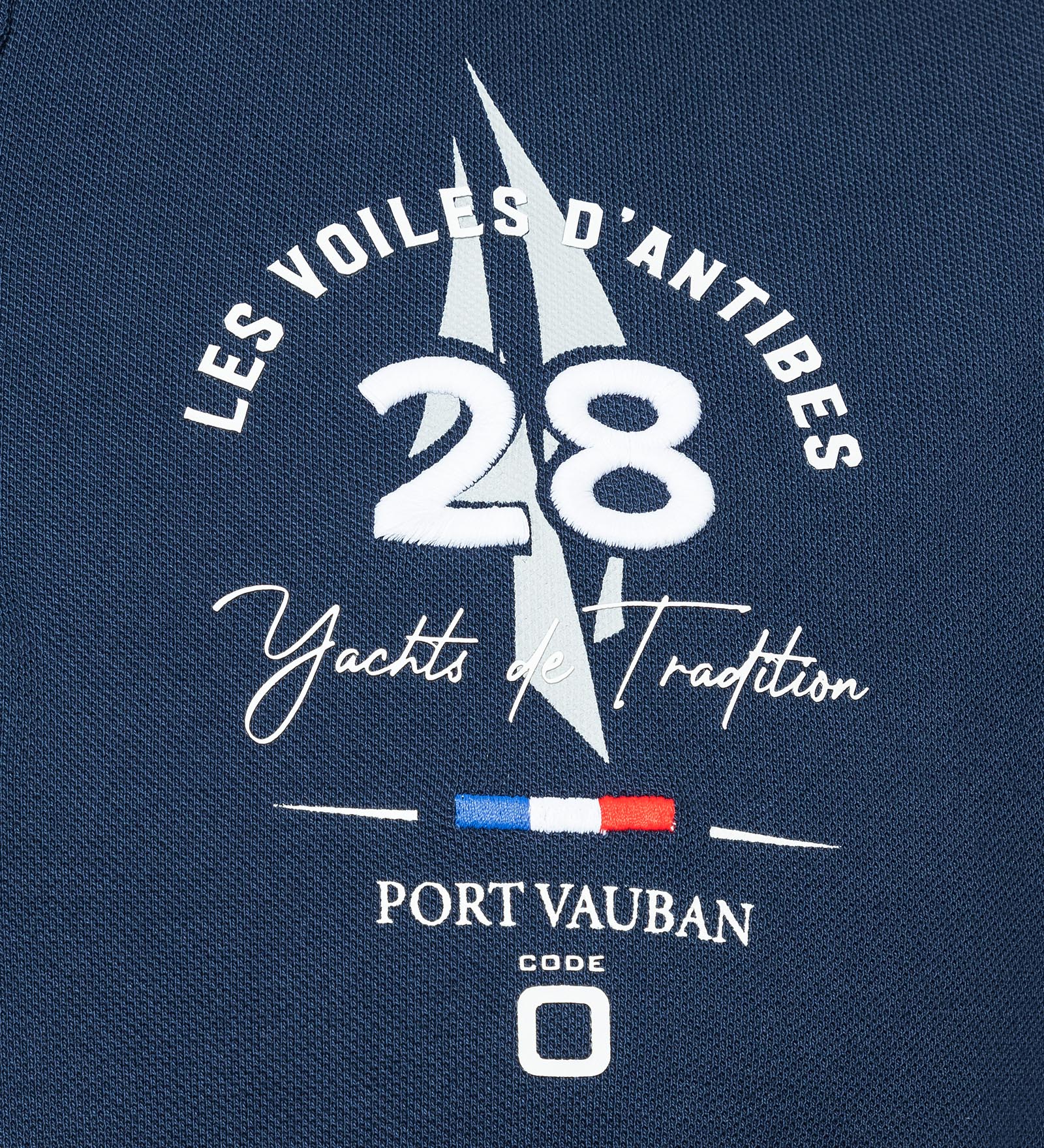 Baumwollpolo Navy für Herren