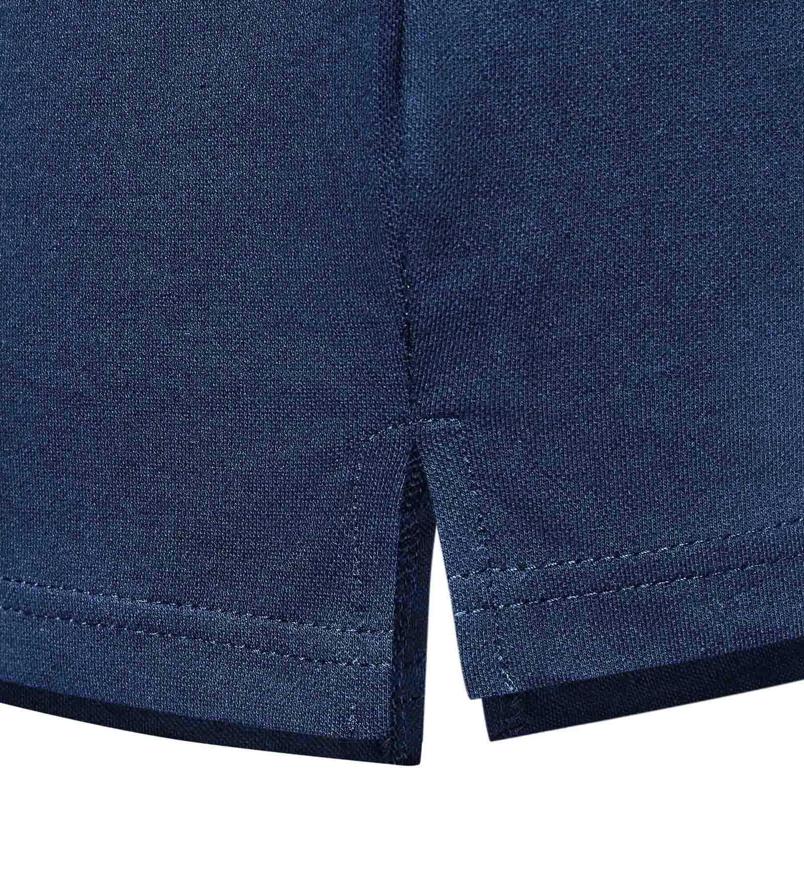 Baumwollpolo Navy für Herren 