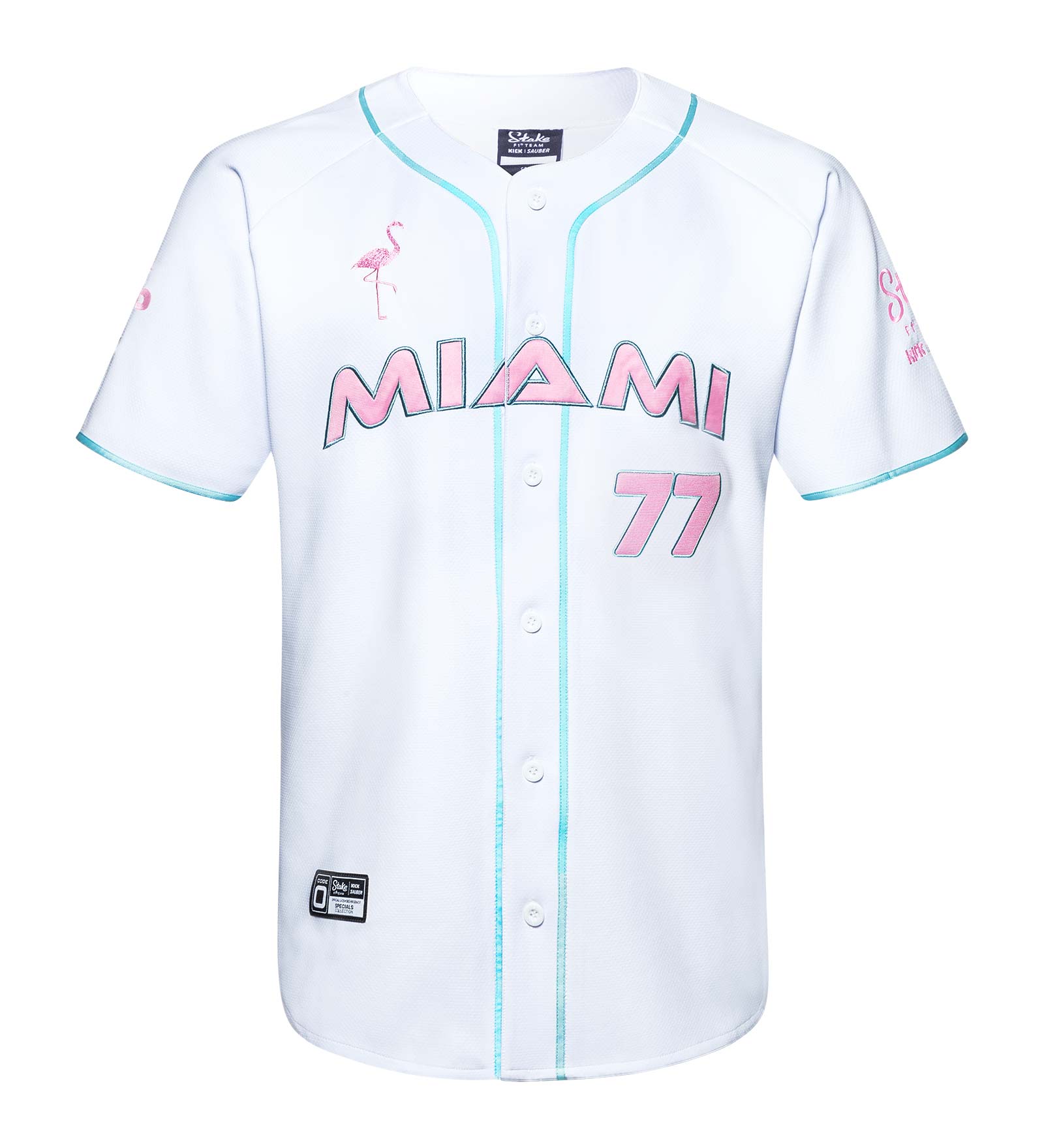 Maglia da baseball Bianco da Uomo 