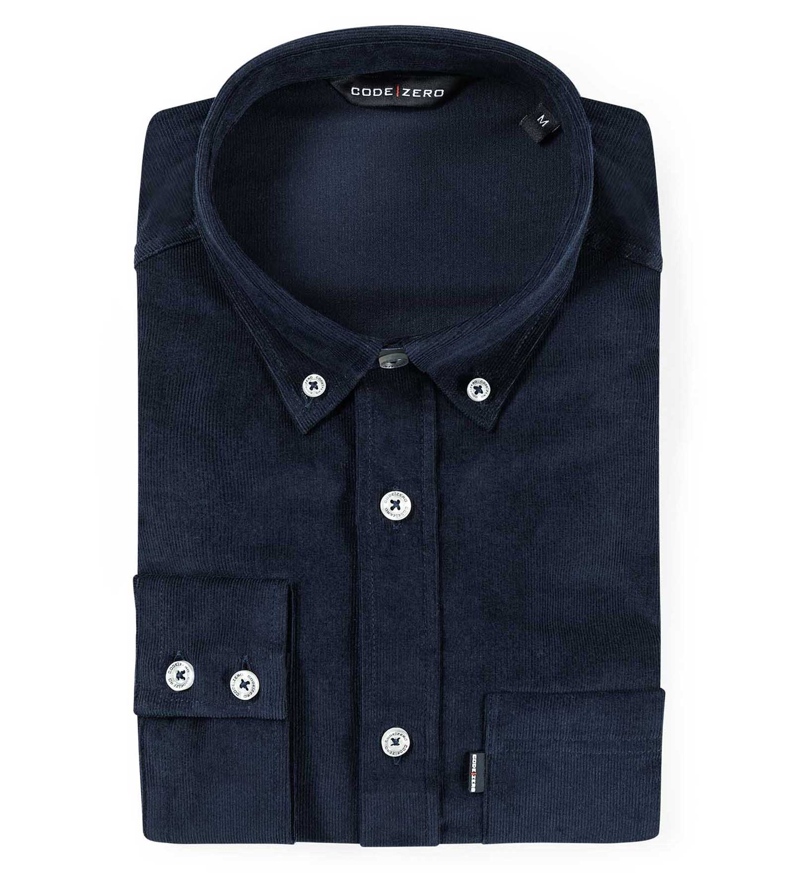 Cord shirt in blue Blue cord shirt