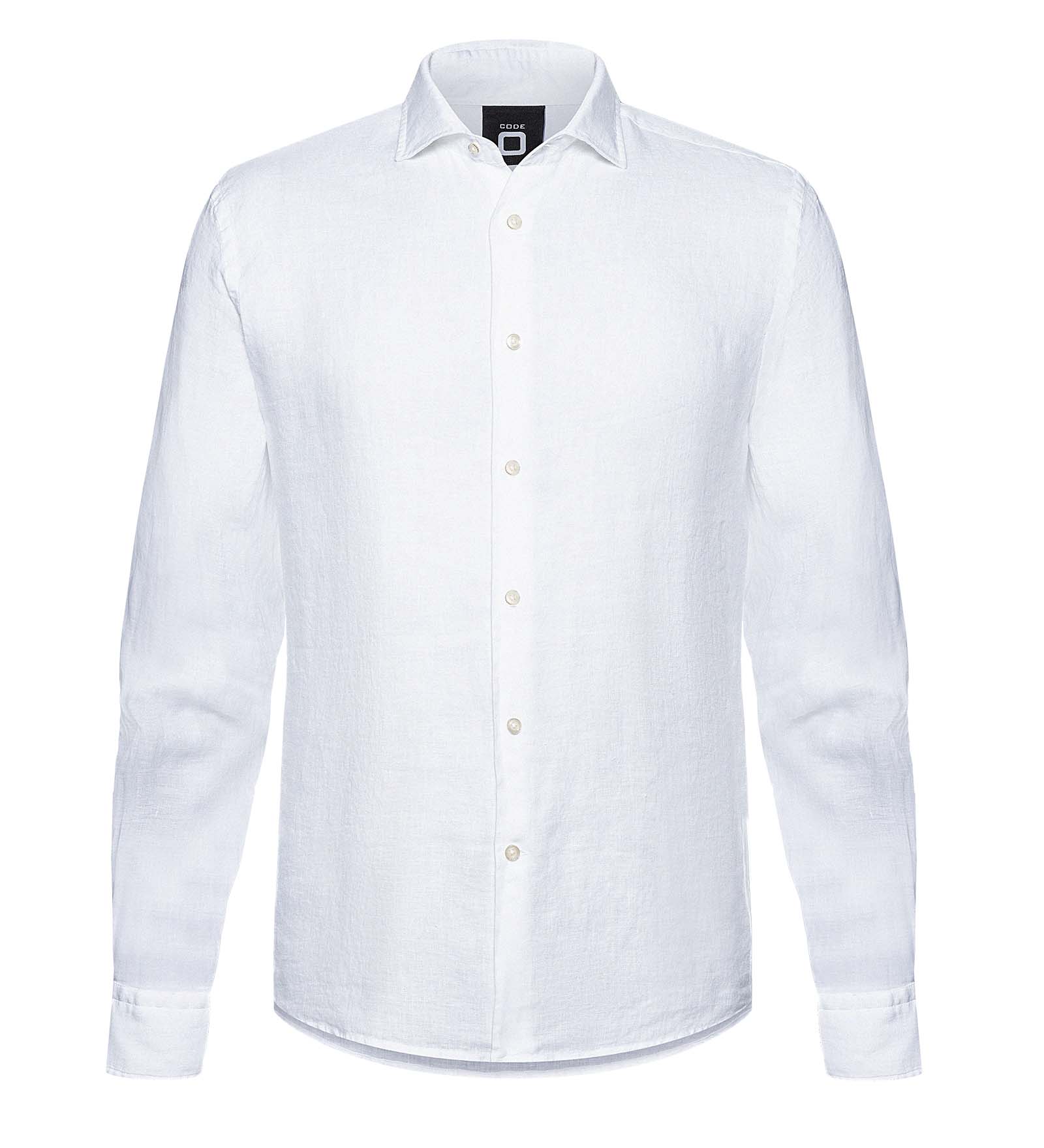 Camicia di lino Bianco da Uomo Camicia di lino Bianco da Uomo