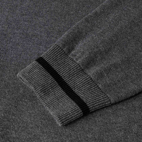 Grey jumper cuff details