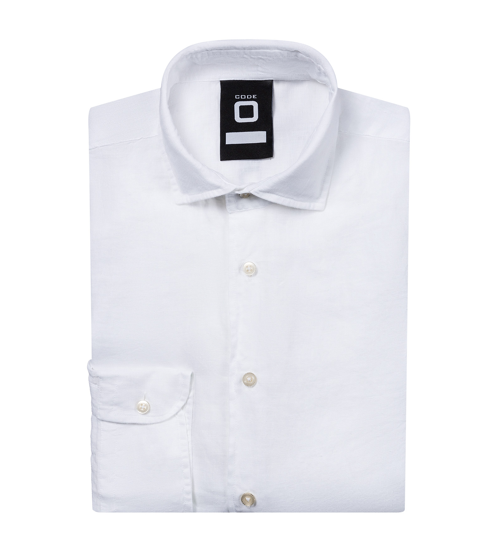 Camisa lino Blanco para Hombre 