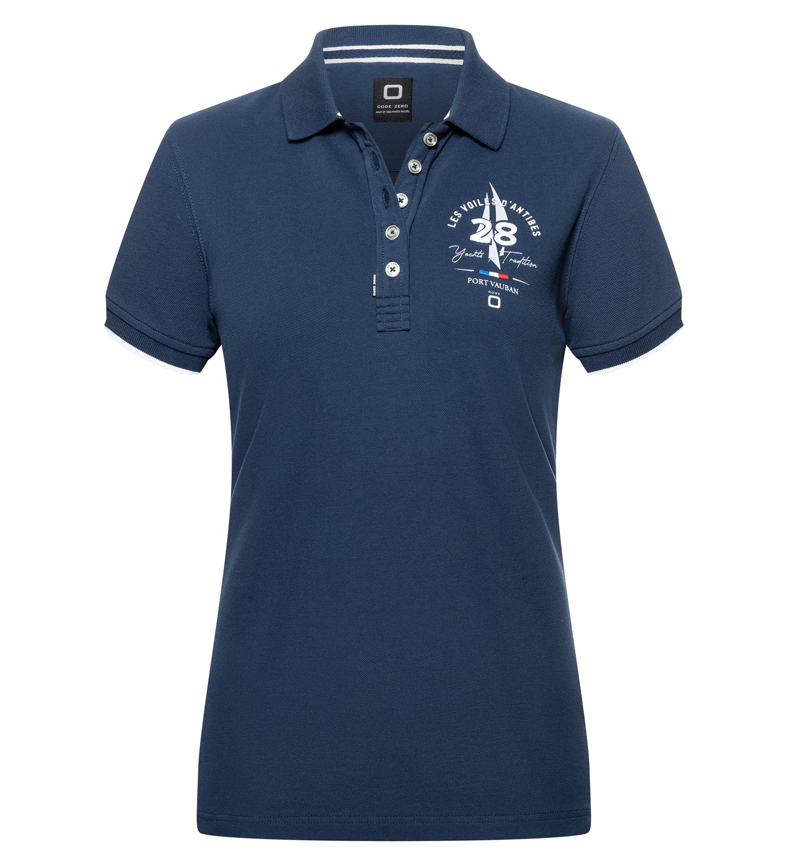 Polo stretch Azul marino para Mujer 