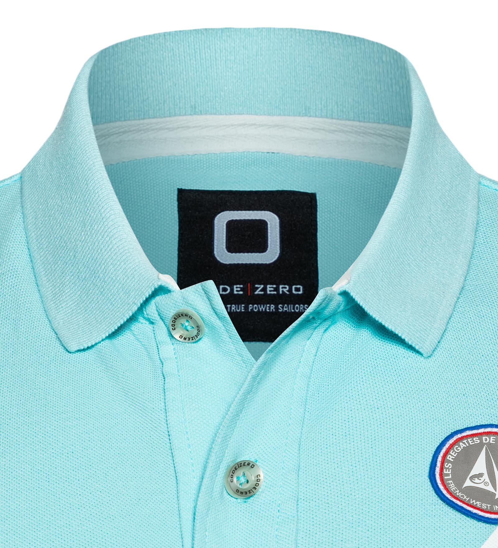 Polo coton Turquoise pour Hommes 