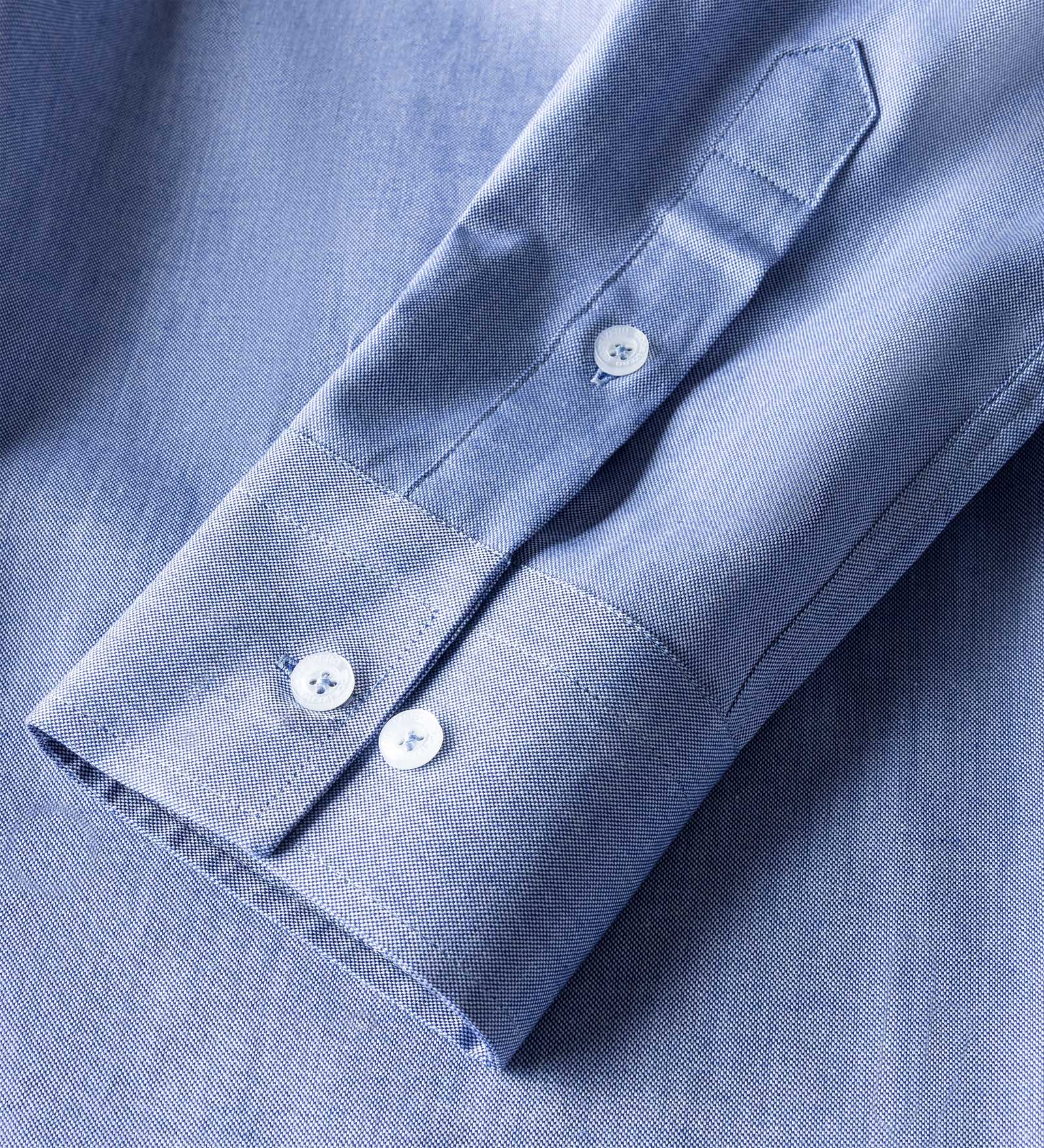 Camicia Oxford Blu marino da Uomo 