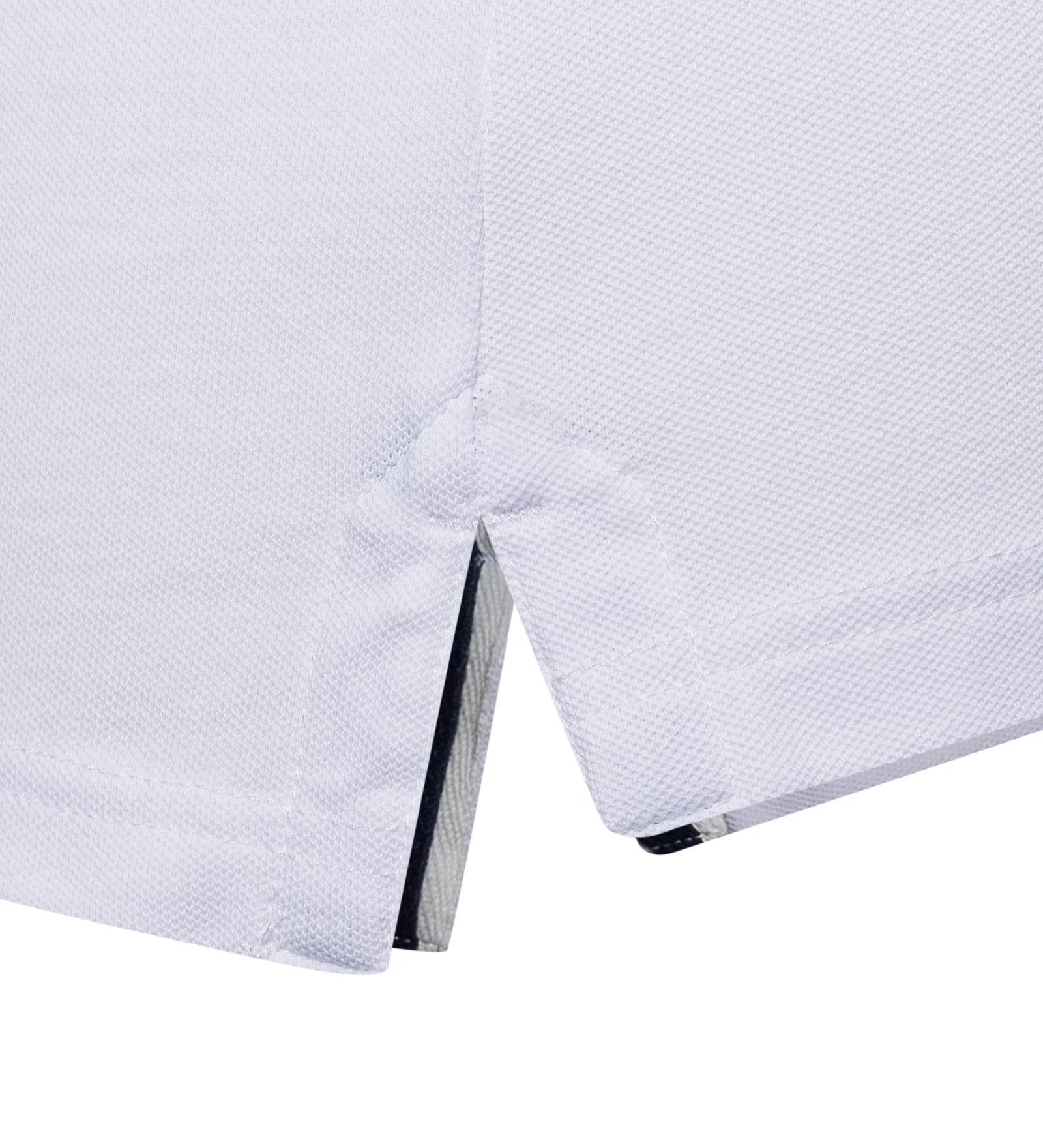 Polo in cotone elasticizzato Bianco da Donna 