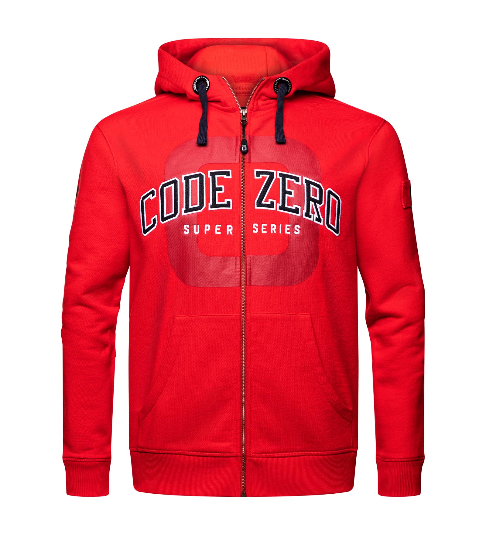 Veste en sweat zippé Rouge pour Hommes 