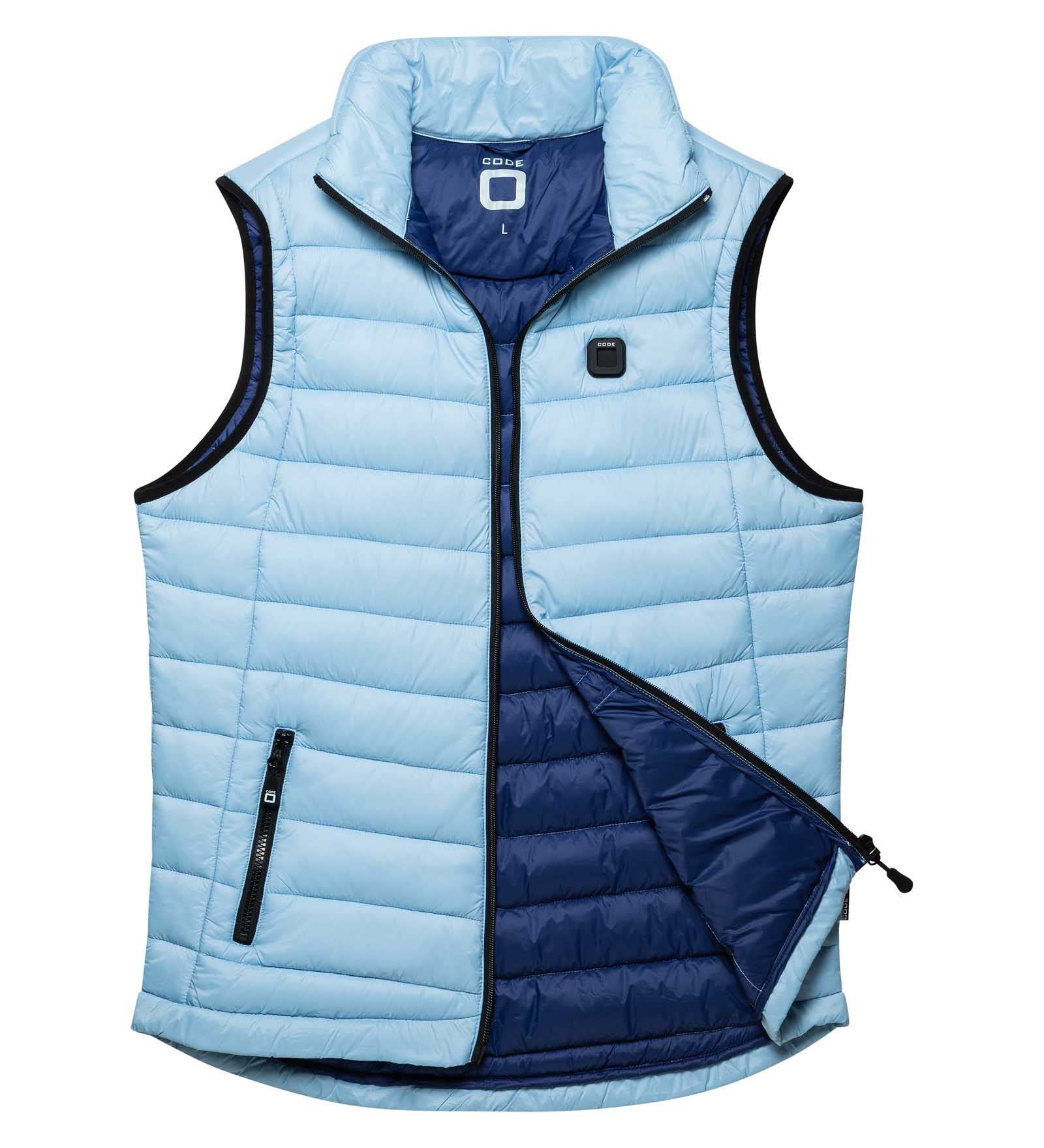 Gilet matelassé Bleu clair pour Hommes 